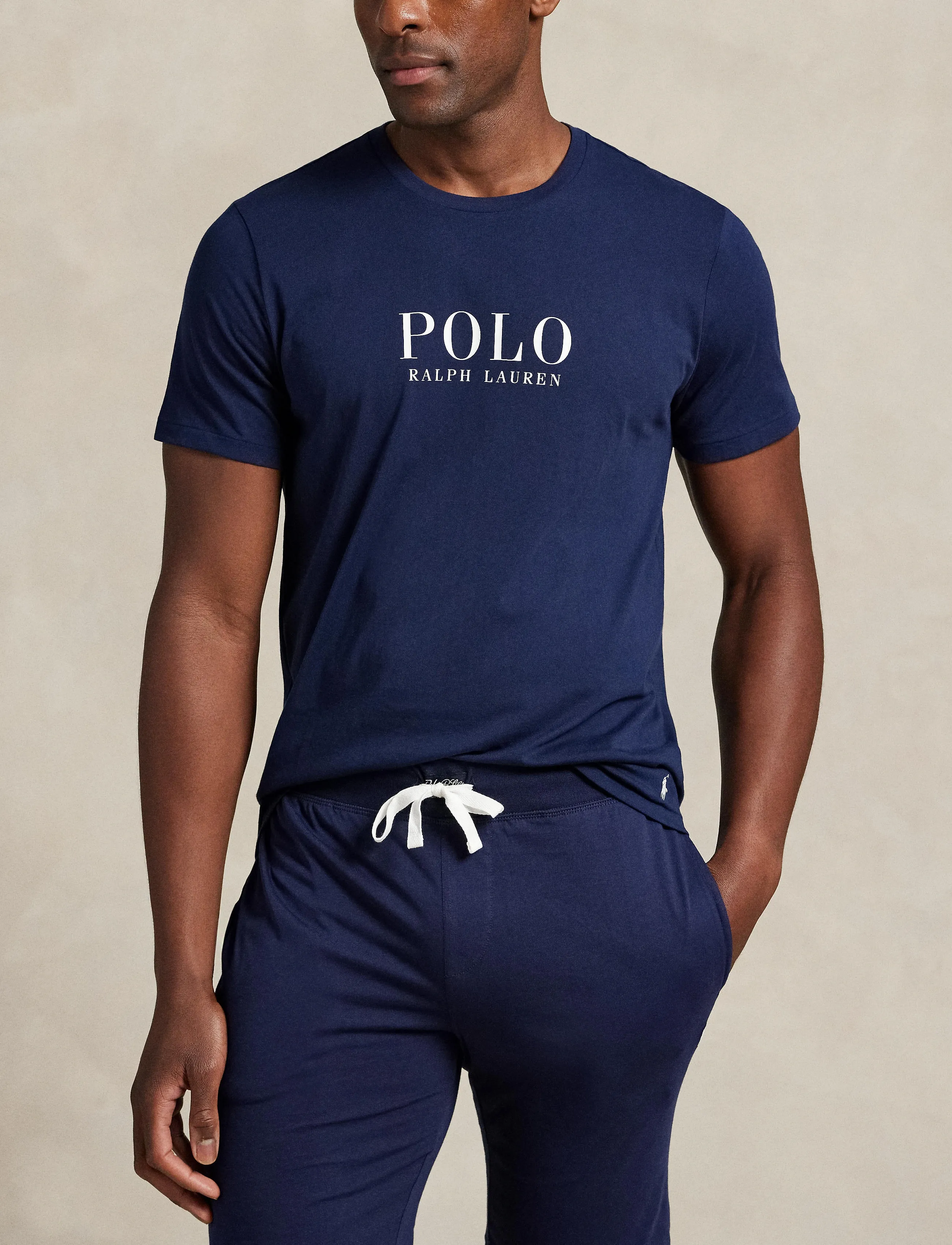 Polo Ralph Lauren - Logo Cotton Jersey Sleep Shirt - pyjamasöverdelar - cruise navy - 3