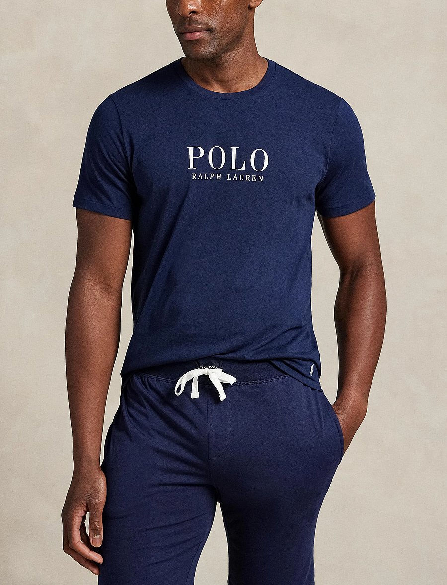 Polo Ralph Lauren - Logo Cotton Jersey Sleep Shirt - pyjamasöverdelar - cruise navy - 3