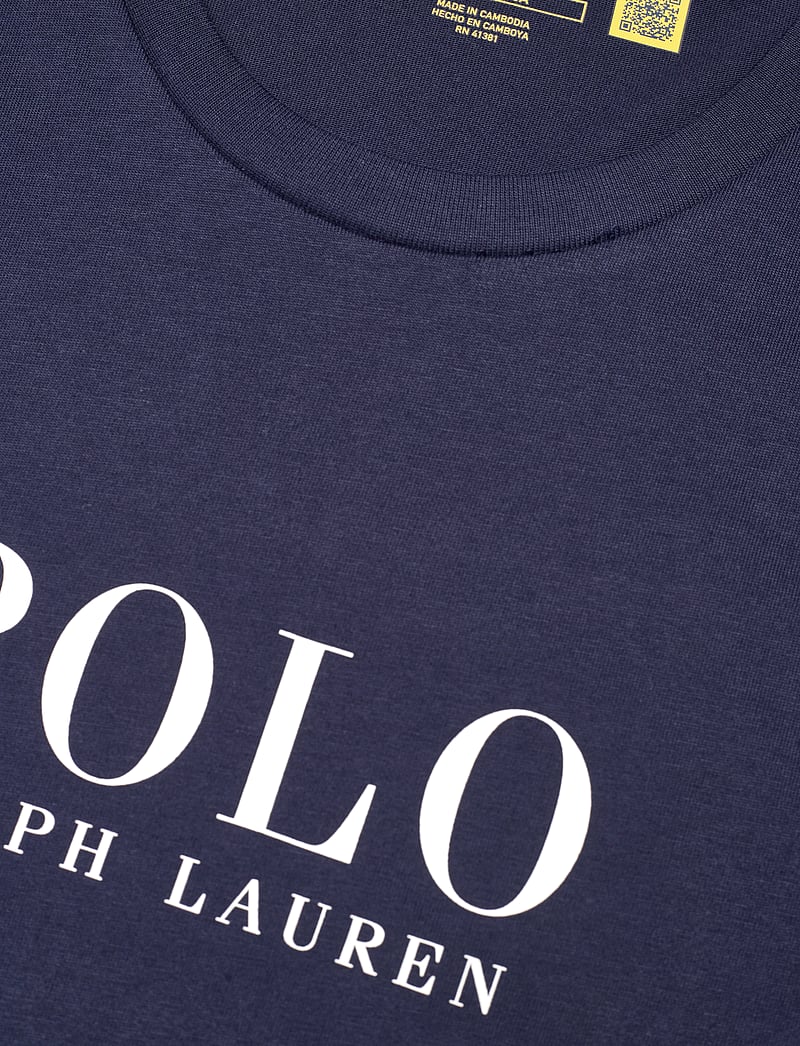 Polo Ralph Lauren - Logo Cotton Jersey Sleep Shirt - pyjamasöverdelar - cruise navy - 4