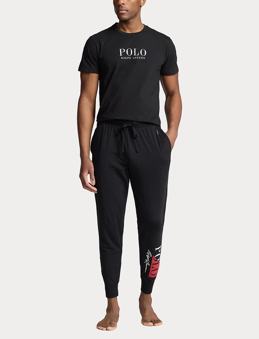 Polo Ralph Lauren - Logo Cotton Jersey Sleep Shirt - pidžaama topid - polo black - 0