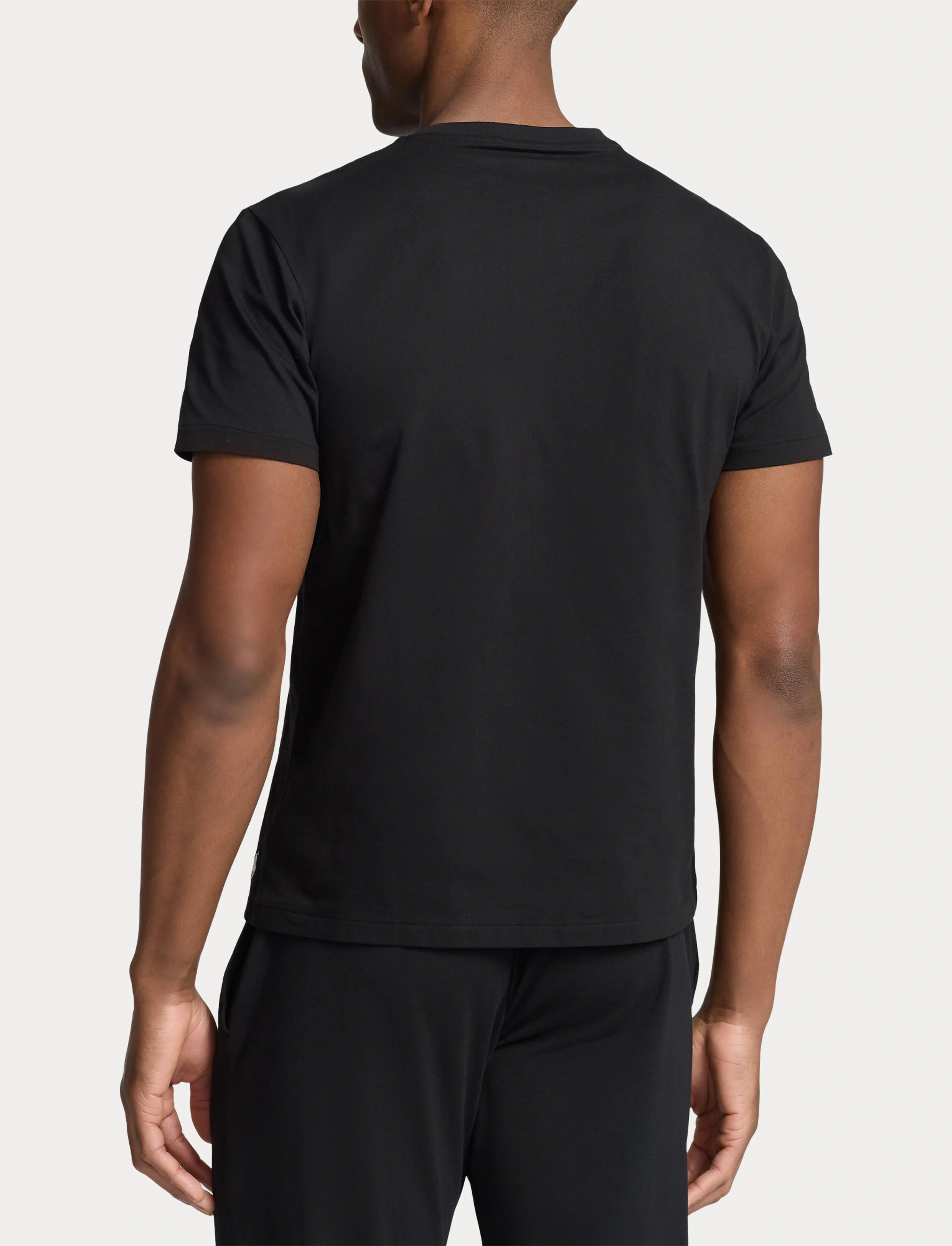 Polo Ralph Lauren - Logo Cotton Jersey Sleep Shirt - pyjama tops - polo black - 3