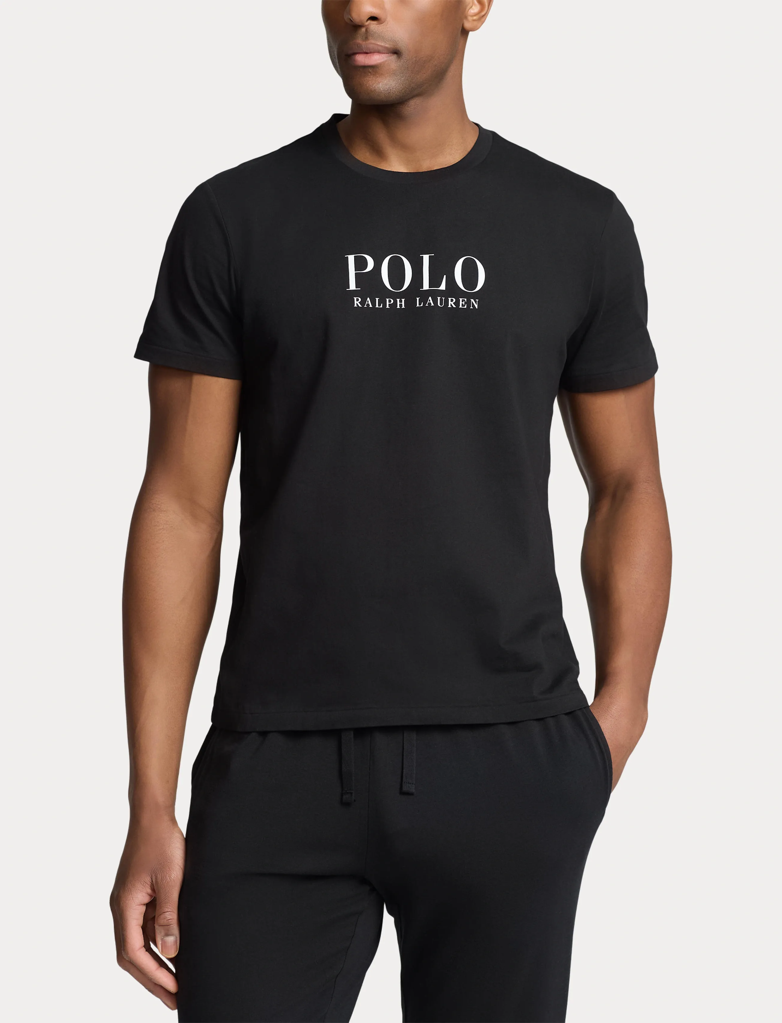 Polo Ralph Lauren - Logo Cotton Jersey Sleep Shirt - pyjama tops - polo black - 4