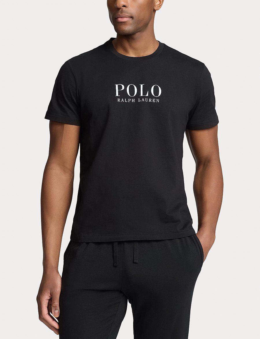 Polo Ralph Lauren - Logo Cotton Jersey Sleep Shirt - pidžaama topid - polo black - 4