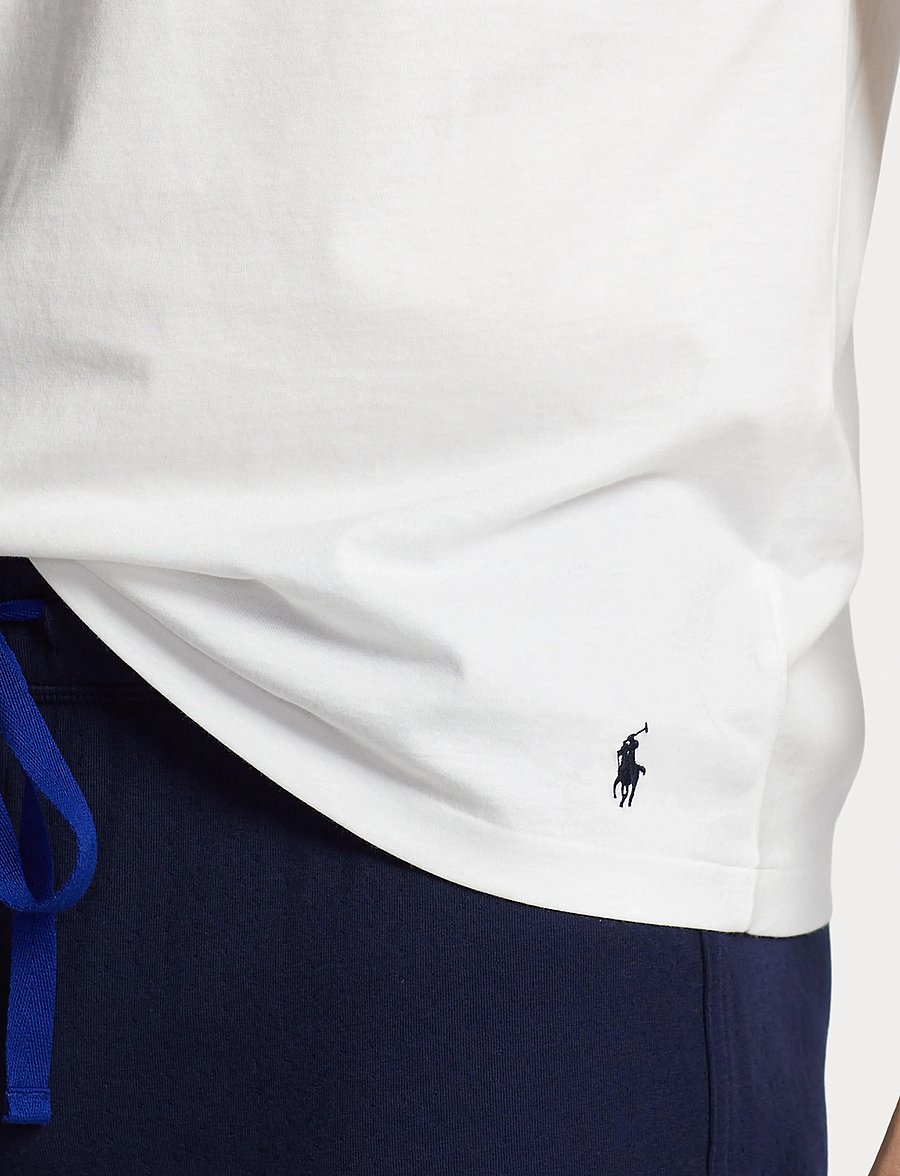 Polo Ralph Lauren - Logo Cotton Jersey Sleep Shirt - pyjamaoberteil - white - 3