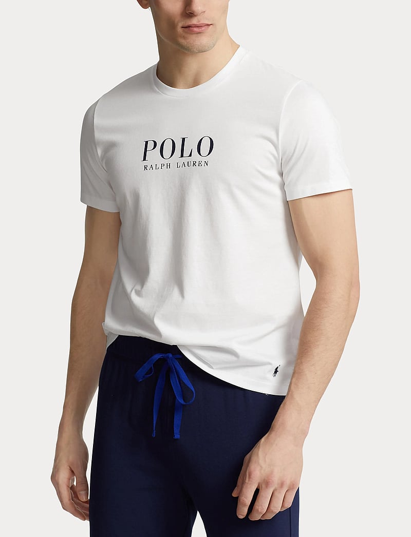 Polo Ralph Lauren - Logo Cotton Jersey Sleep Shirt - nattrøjer - white - 4
