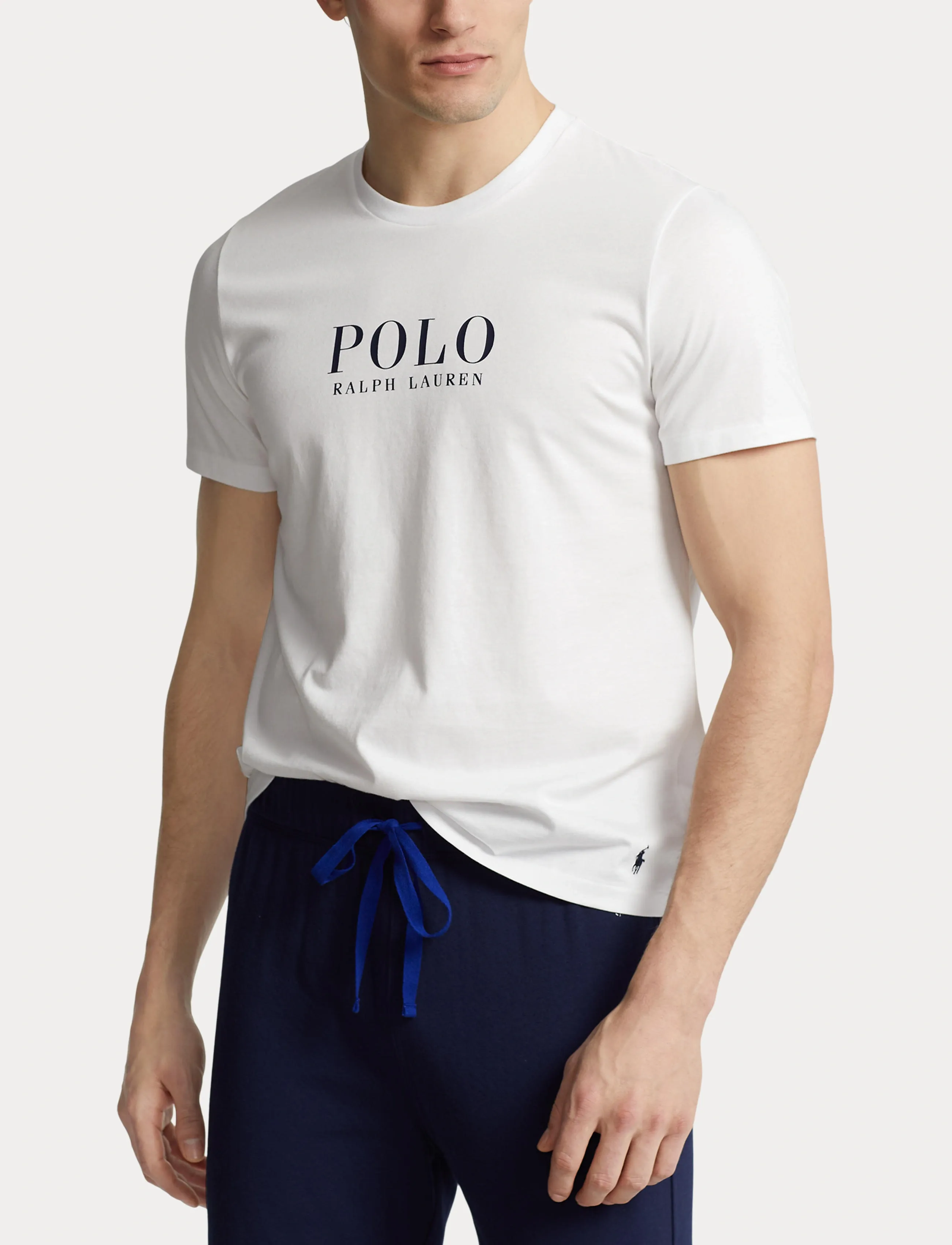 Polo Ralph Lauren - Logo Cotton Jersey Sleep Shirt - pyjama tops - white - 4