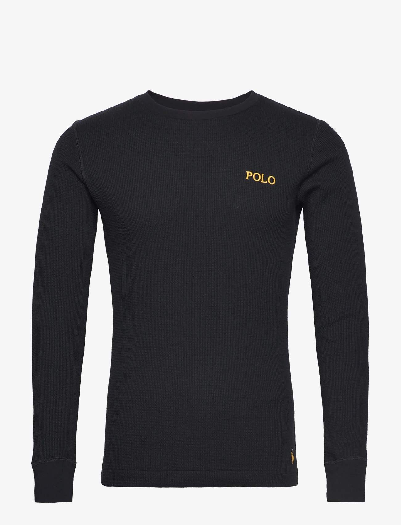 Polo Ralph Lauren Underwear - Waffle-Knit Crewneck Sleep Shirt - pidžaamapluusid - polo black - 0
