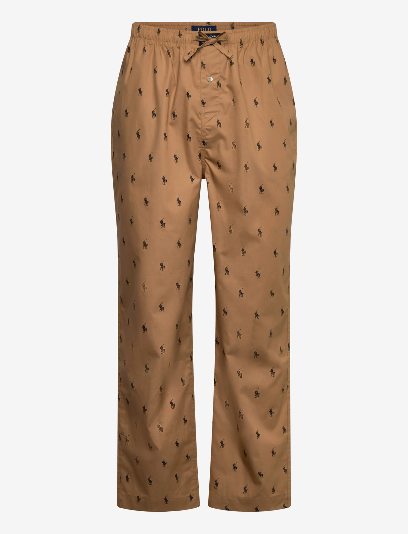 Polo Ralph Lauren - Signature Pony Cotton Pajama Pant - pyjamasbyxor - classic camel aop - 0