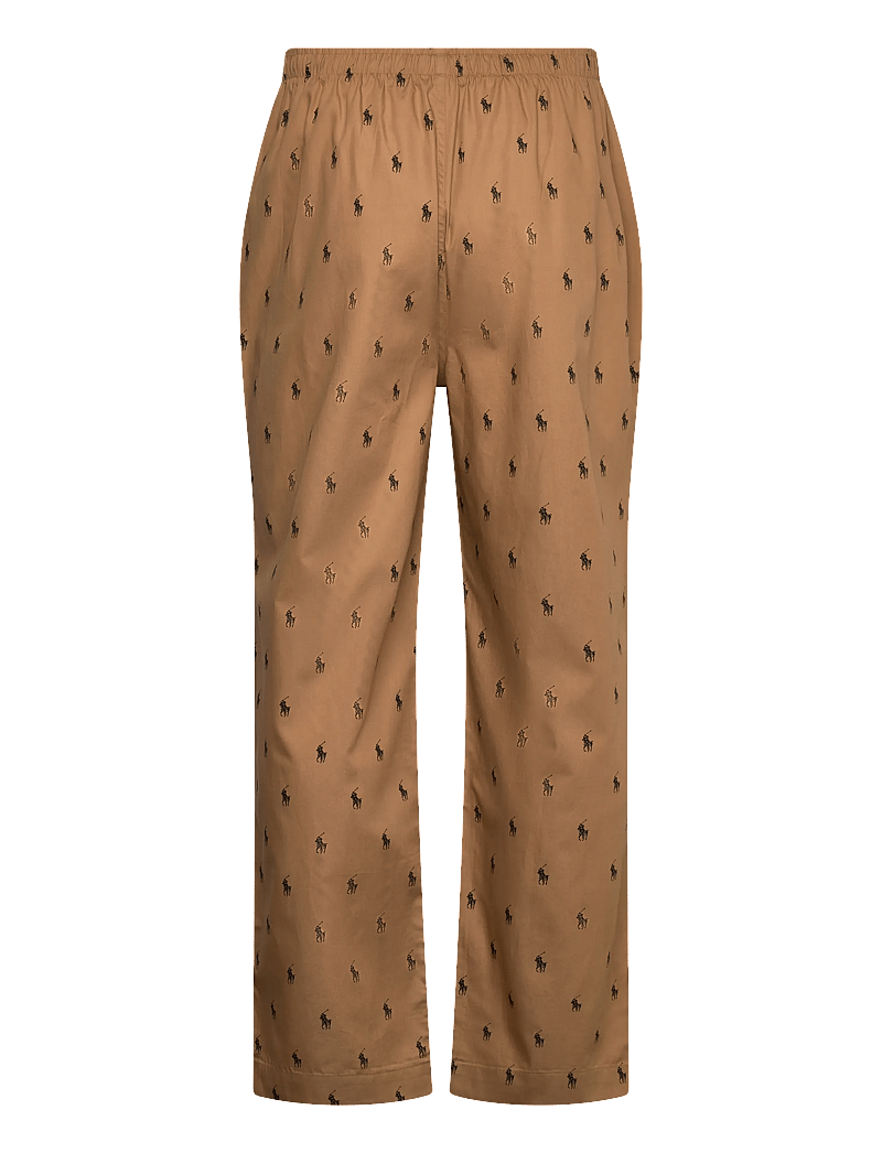 Polo Ralph Lauren - Signature Pony Cotton Pajama Pant - pyjamasbyxor - classic camel aop - 1