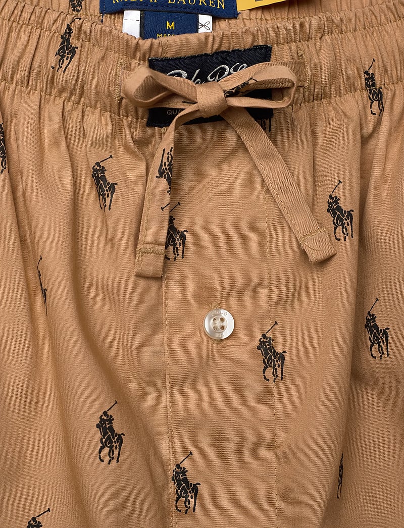 Polo Ralph Lauren - Signature Pony Cotton Pajama Pant - pyjamasbyxor - classic camel aop - 2