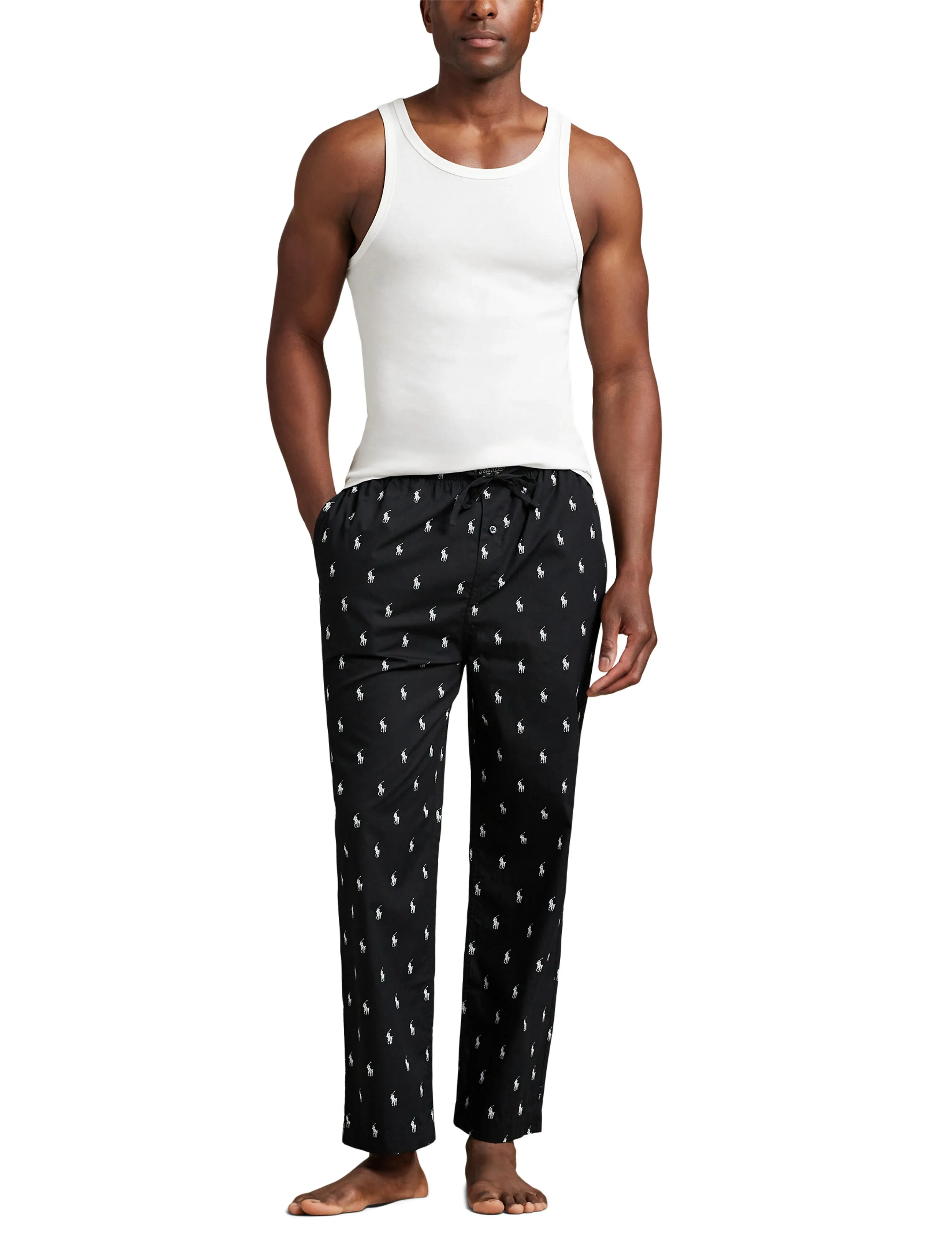 Polo Ralph Lauren Signature Pony Cotton Pajama Pant, S, Black, Nat- Og Loungewear > Loungebukser, Herre