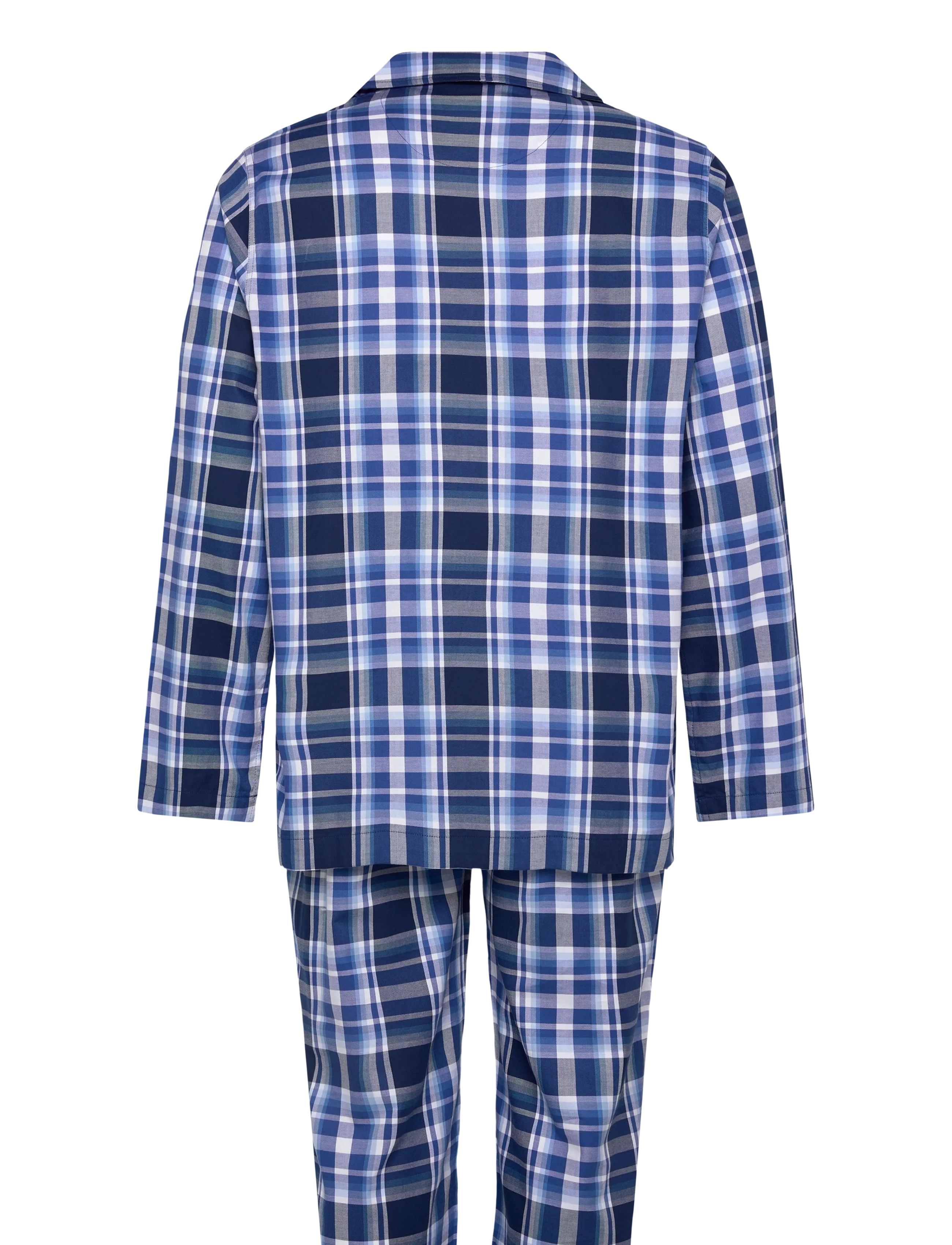 Polo Ralph Lauren - Monogram-Print Cotton Pajama Set - pyjamasset - blue plaid multi - 2