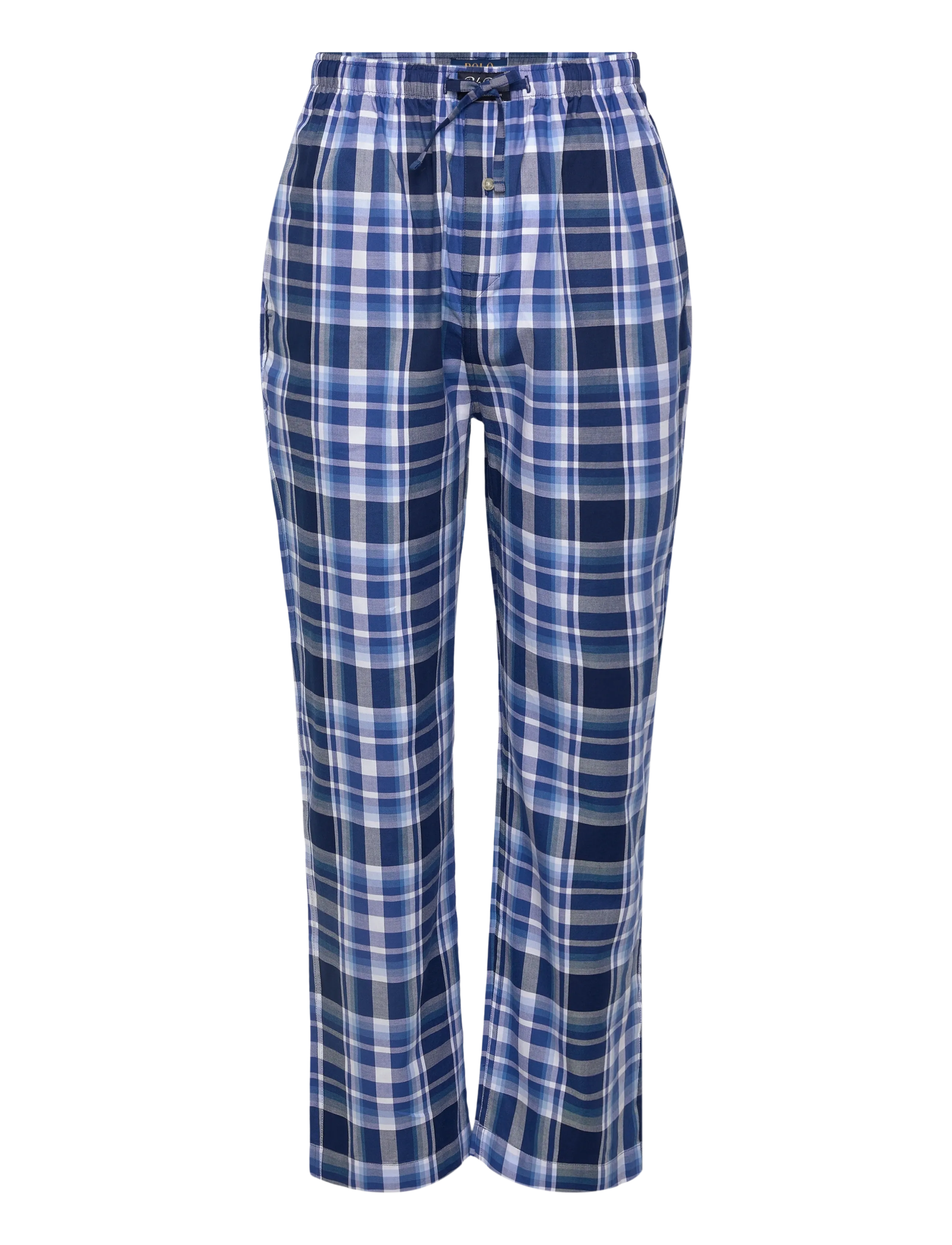 Polo Ralph Lauren - Monogram-Print Cotton Pajama Set - pyjamasset - blue plaid multi - 3