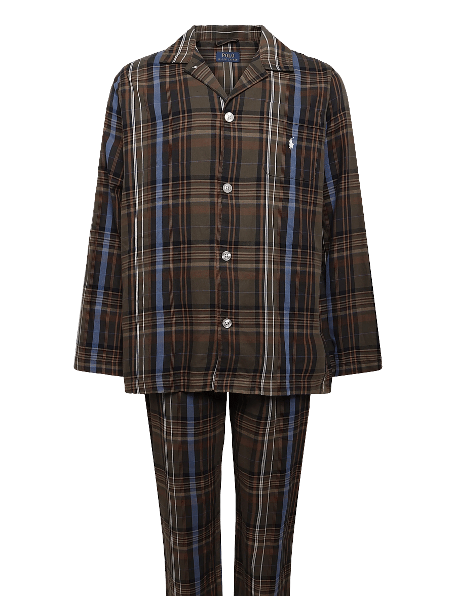 Polo Ralph Lauren - COTTON-SLE-SET - pyjamasets - olive brown multi - 0