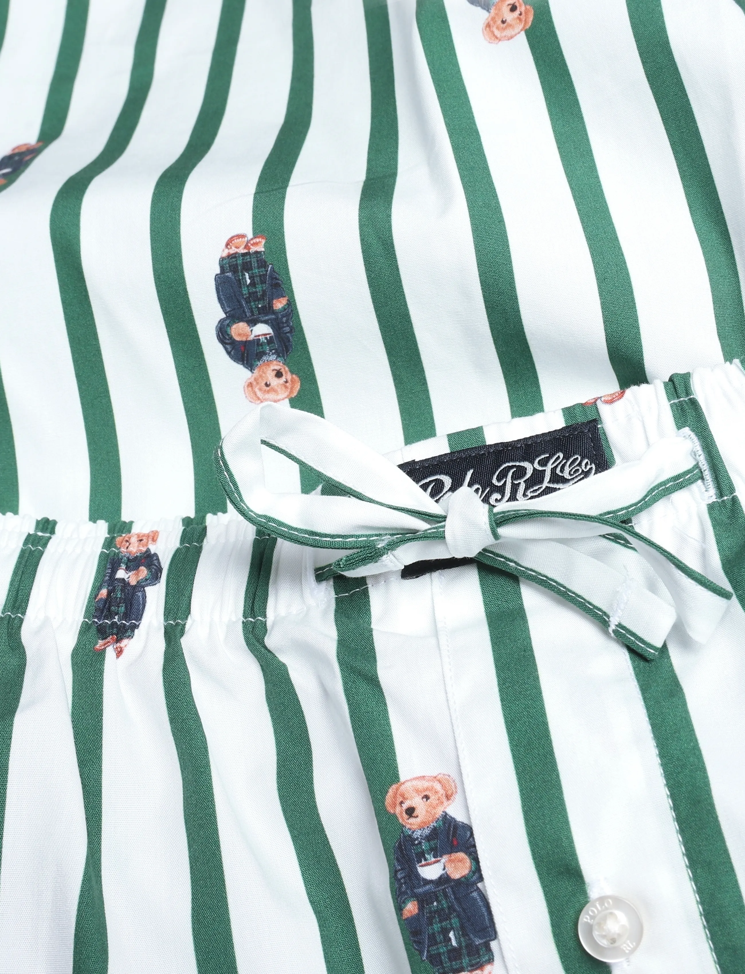 Polo Ralph Lauren - COTTON-SLE-BOT - verano green/whit - 2