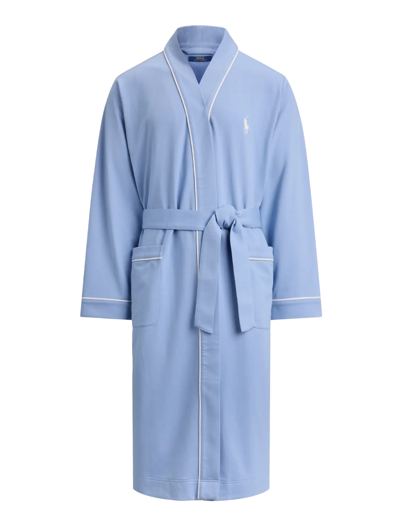 Polo Ralph Lauren Cotton-Blend Jersey Robe - Bademäntel - CHAMBRAY BLUE / blue