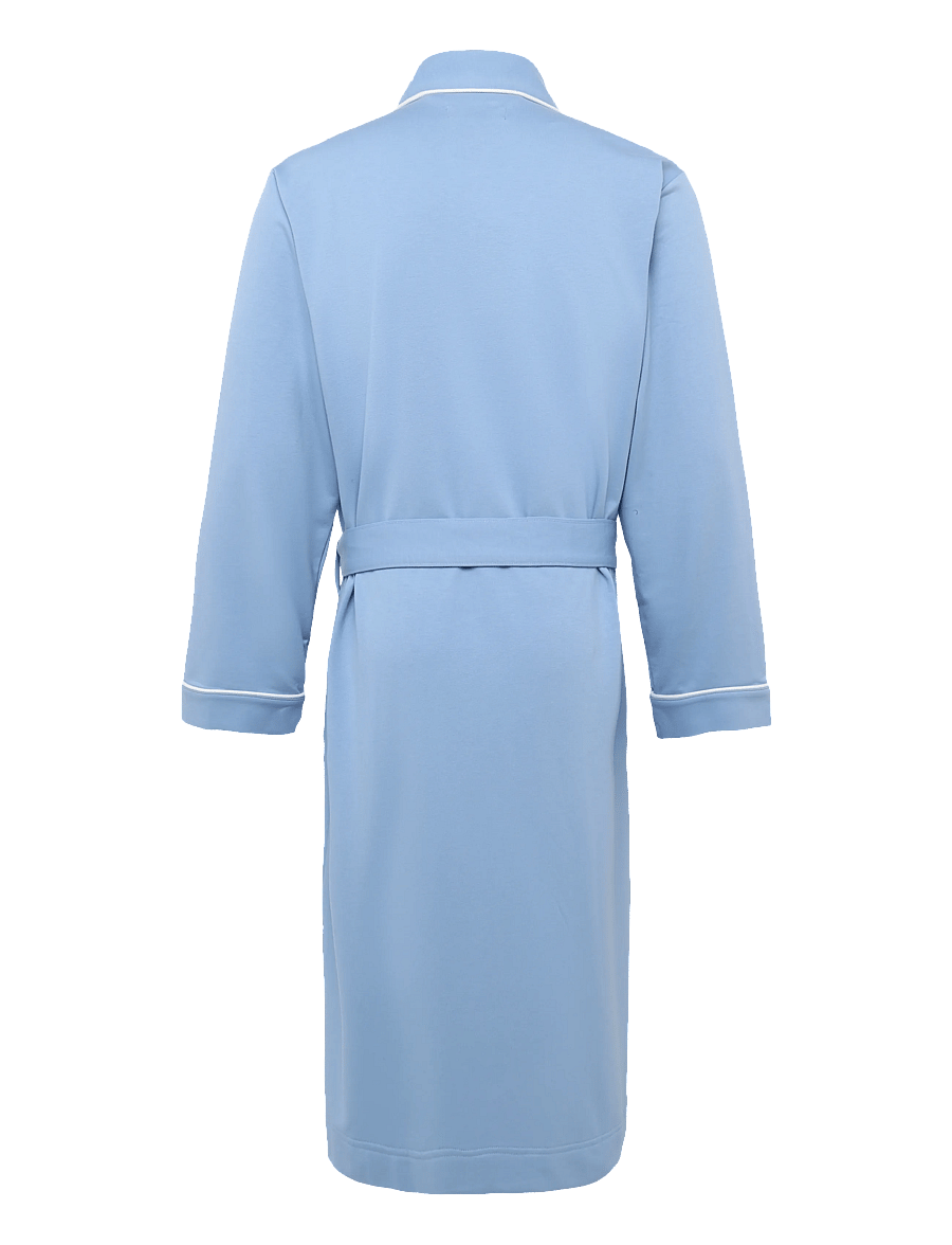 Polo Ralph Lauren - Cotton-Blend Jersey Robe - bademäntel - chambray blue - 1
