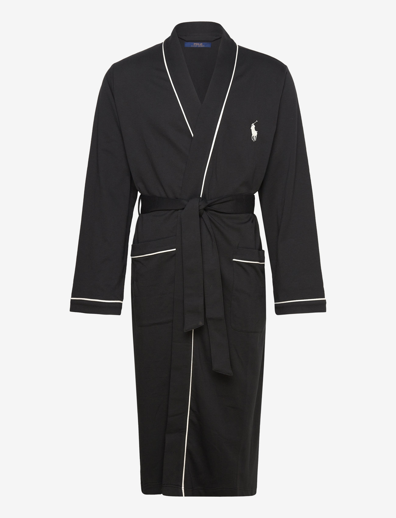 Polo Ralph Lauren - Cotton-Blend Jersey Robe - køb efter pris - polo black - 0