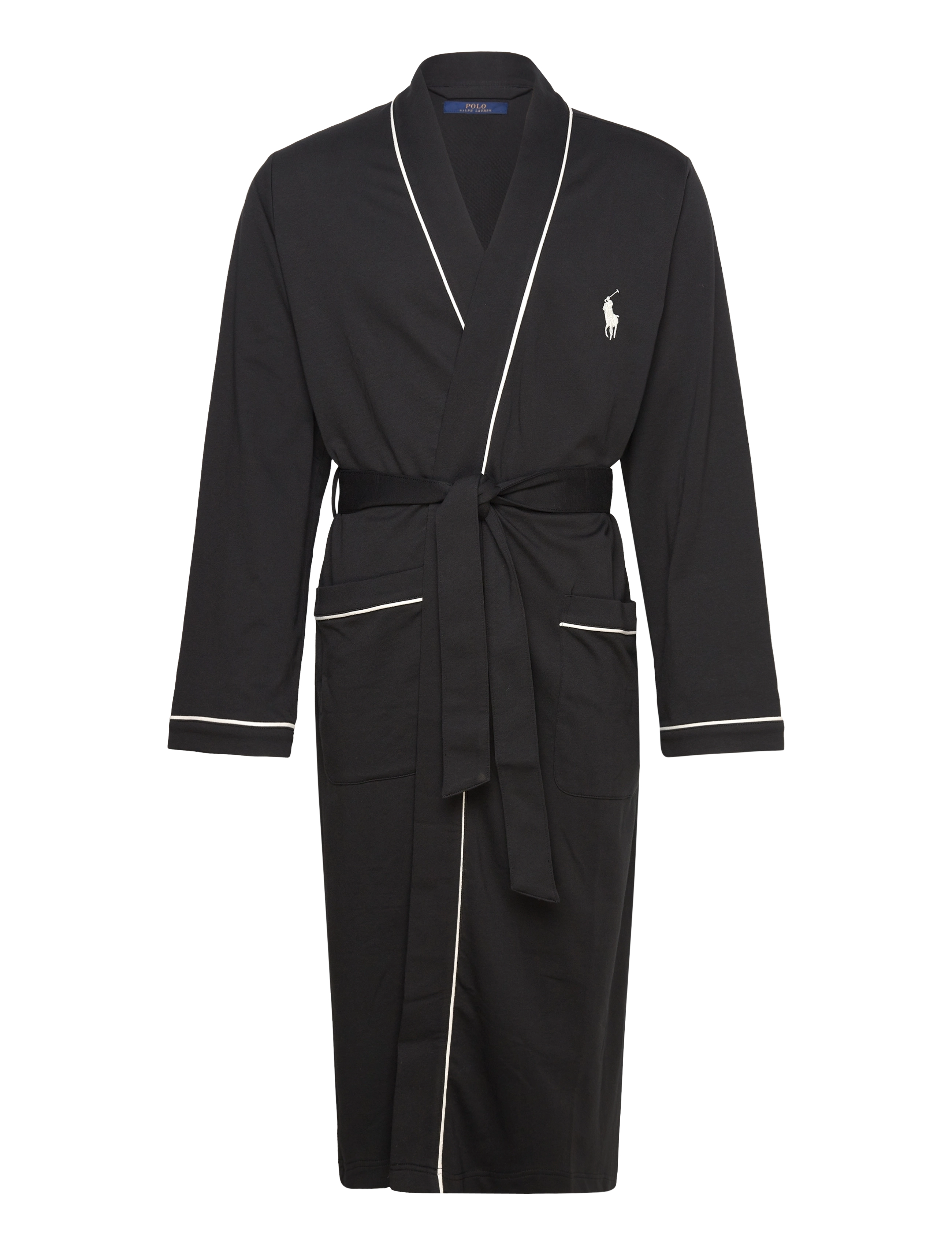 Polo Ralph Lauren Cotton-Blend Jersey Robe - Morgenkåber - POLO BLACK / black