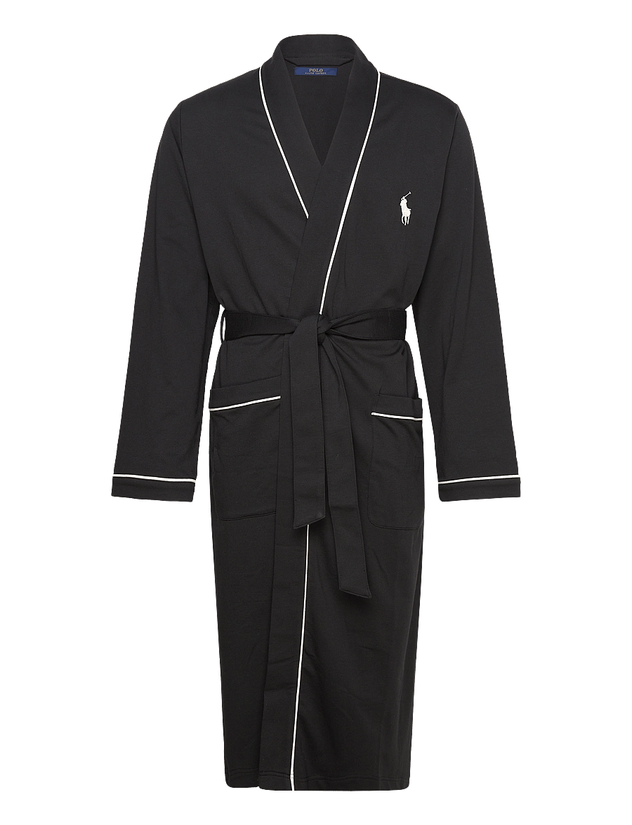 Polo Ralph Lauren - Cotton-Blend Jersey Robe - achat par prix - polo black - 0