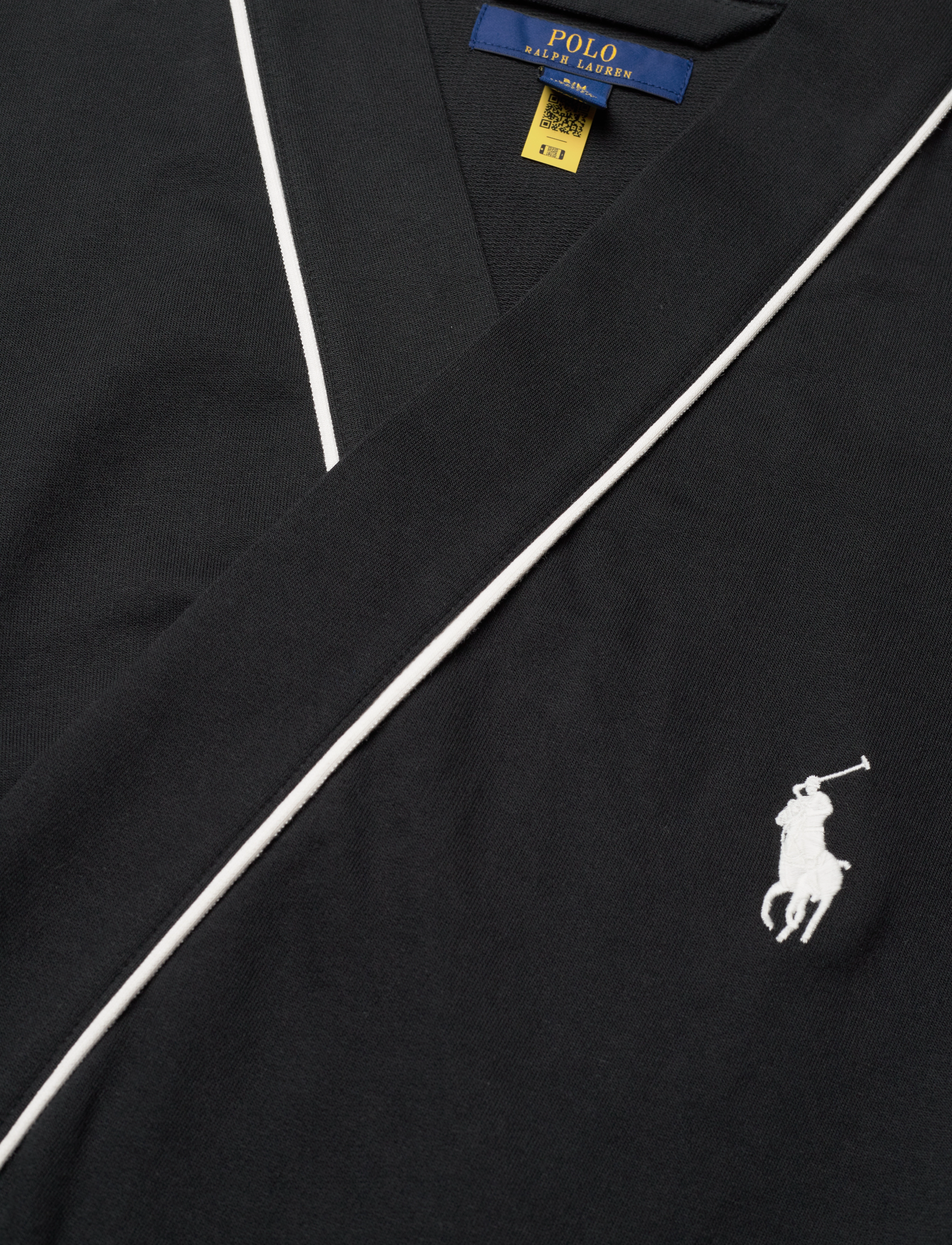 Polo Ralph Lauren - Cotton-Blend Jersey Robe - achat par prix - polo black - 2