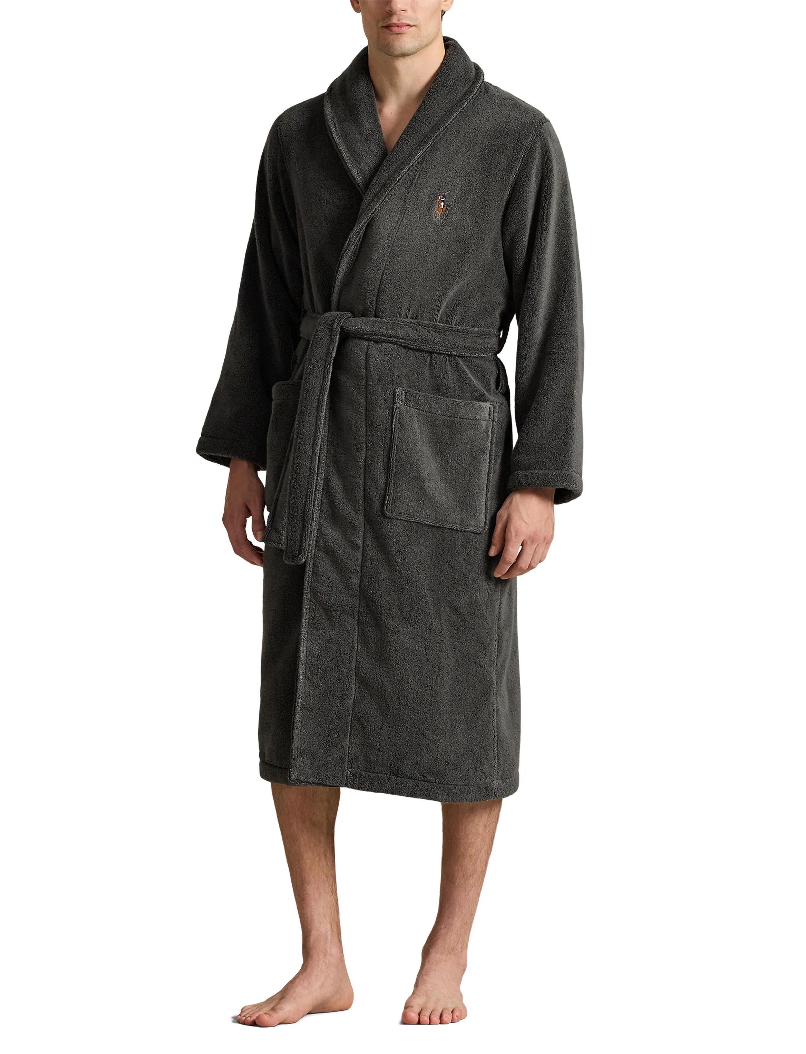 Polo Ralph Lauren - BCI COTTON/TERRY-LNG-RBE - hommikumantlid - dark slate - 0