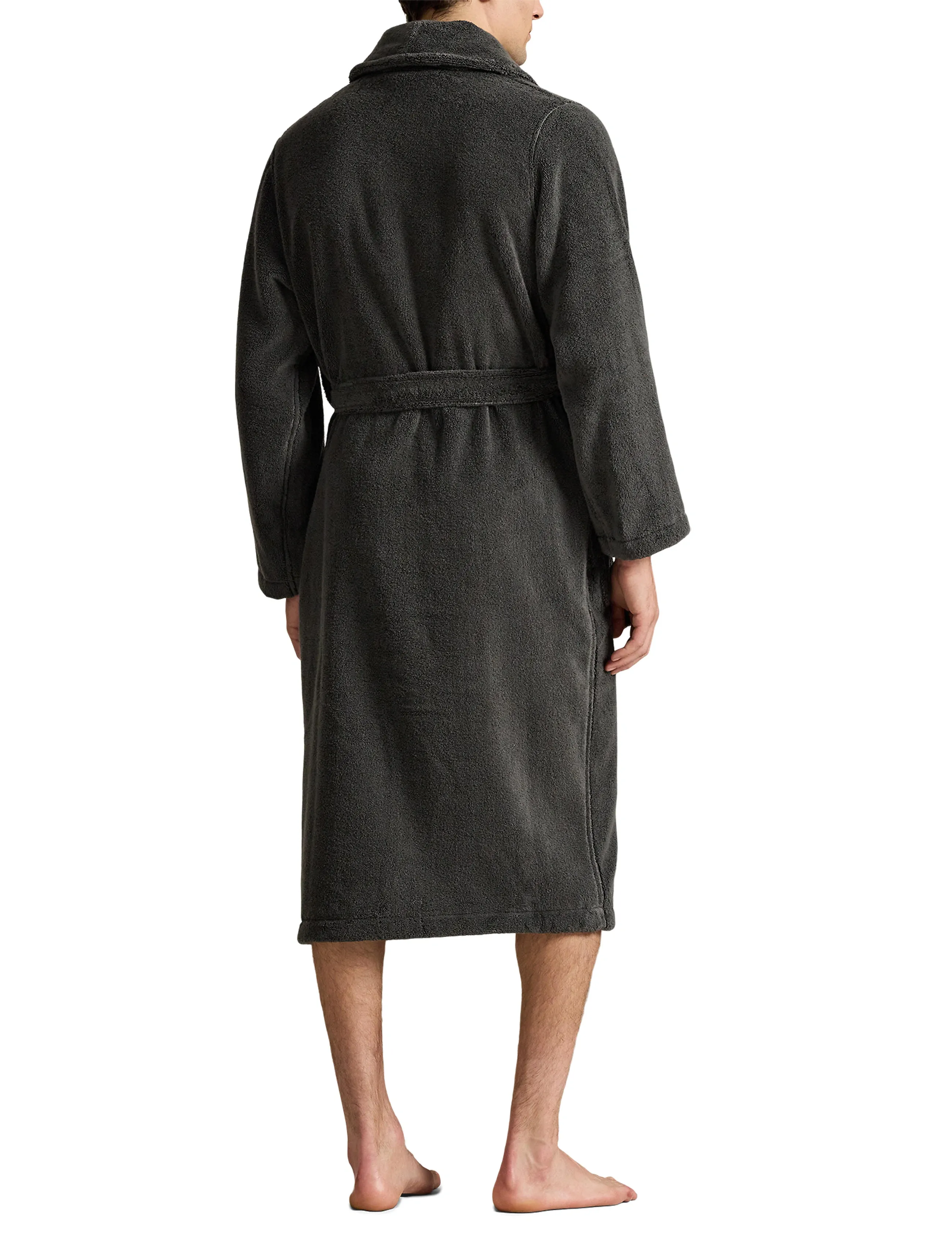 Polo Ralph Lauren - Shawl-Collar Terry Robe - bademäntel - dark slate - 3