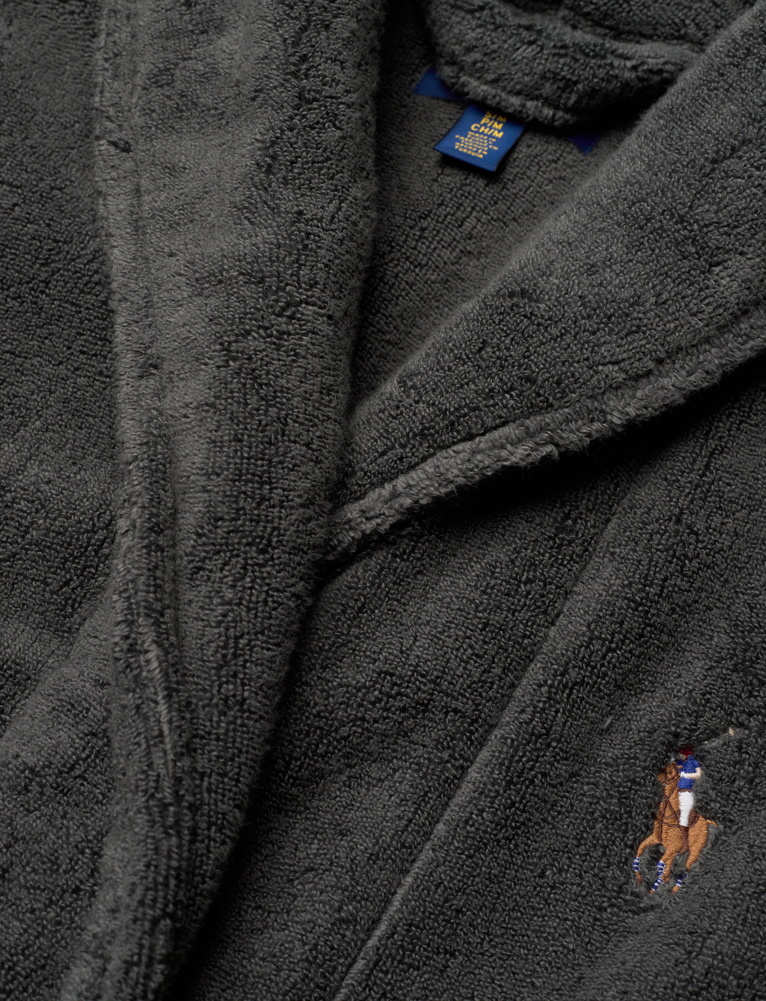Polo Ralph Lauren - Shawl-Collar Terry Robe - bademäntel - dark slate - 4