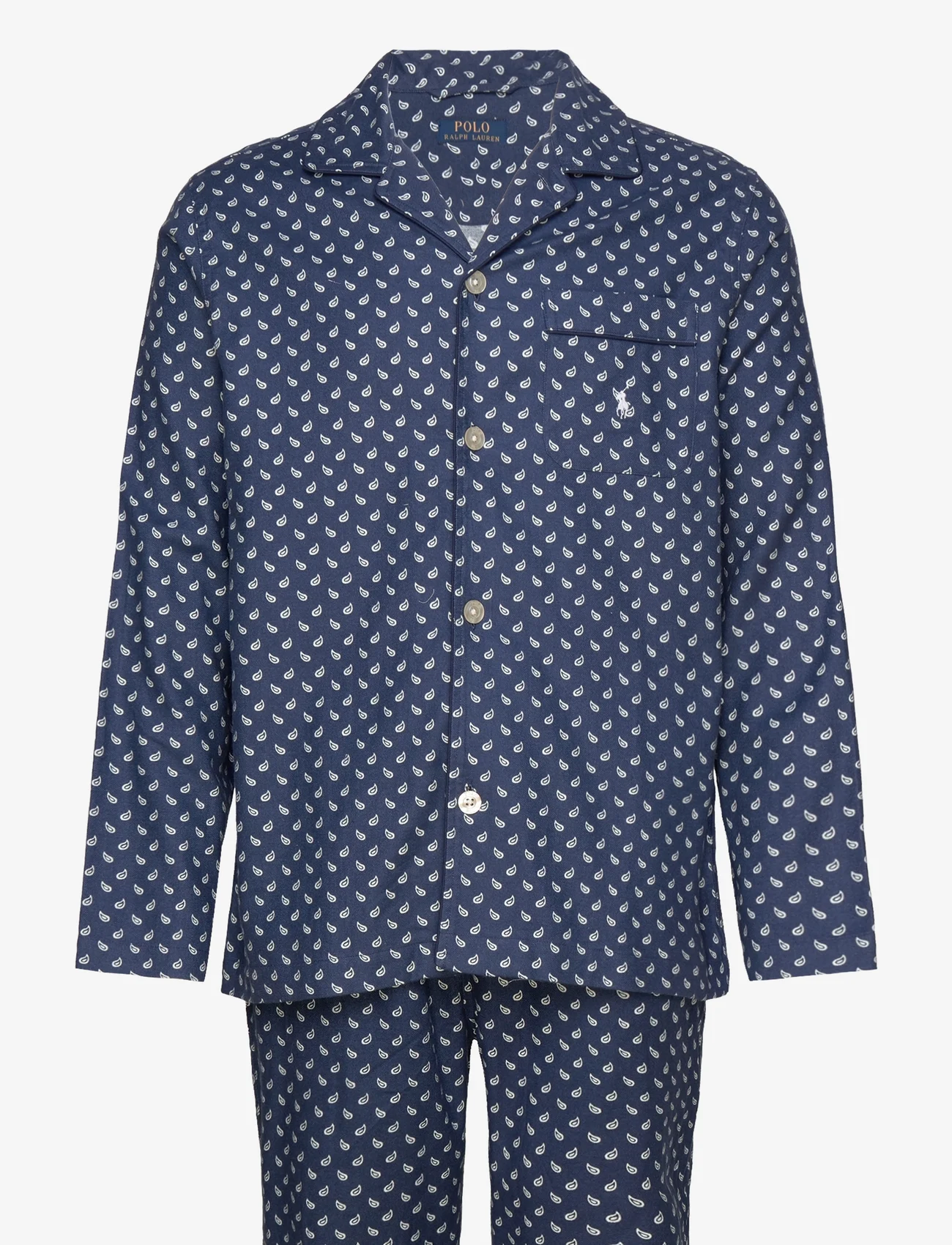Polo Ralph Lauren Underwear - Plaid Flannel Pajama Set - pysjamassett - navy plaid - 0