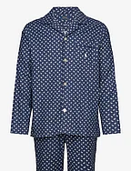 Plaid Flannel Pajama Set - NAVY PLAID