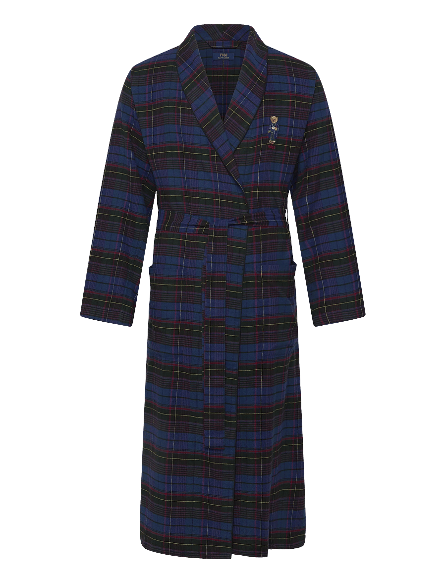 Polo Ralph Lauren - FLANNEL-LNG-RBE - morgenkåber - green jewel blue - 0