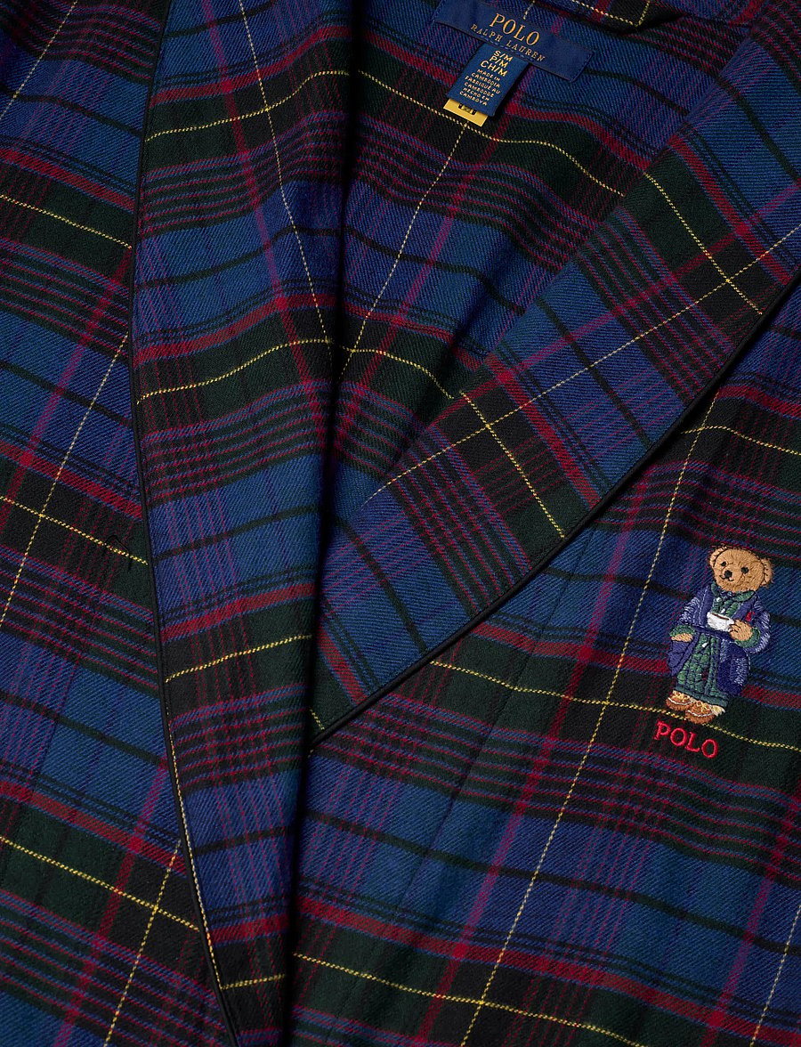 Polo Ralph Lauren - FLANNEL-LNG-RBE - morgenkåber - green jewel blue - 2