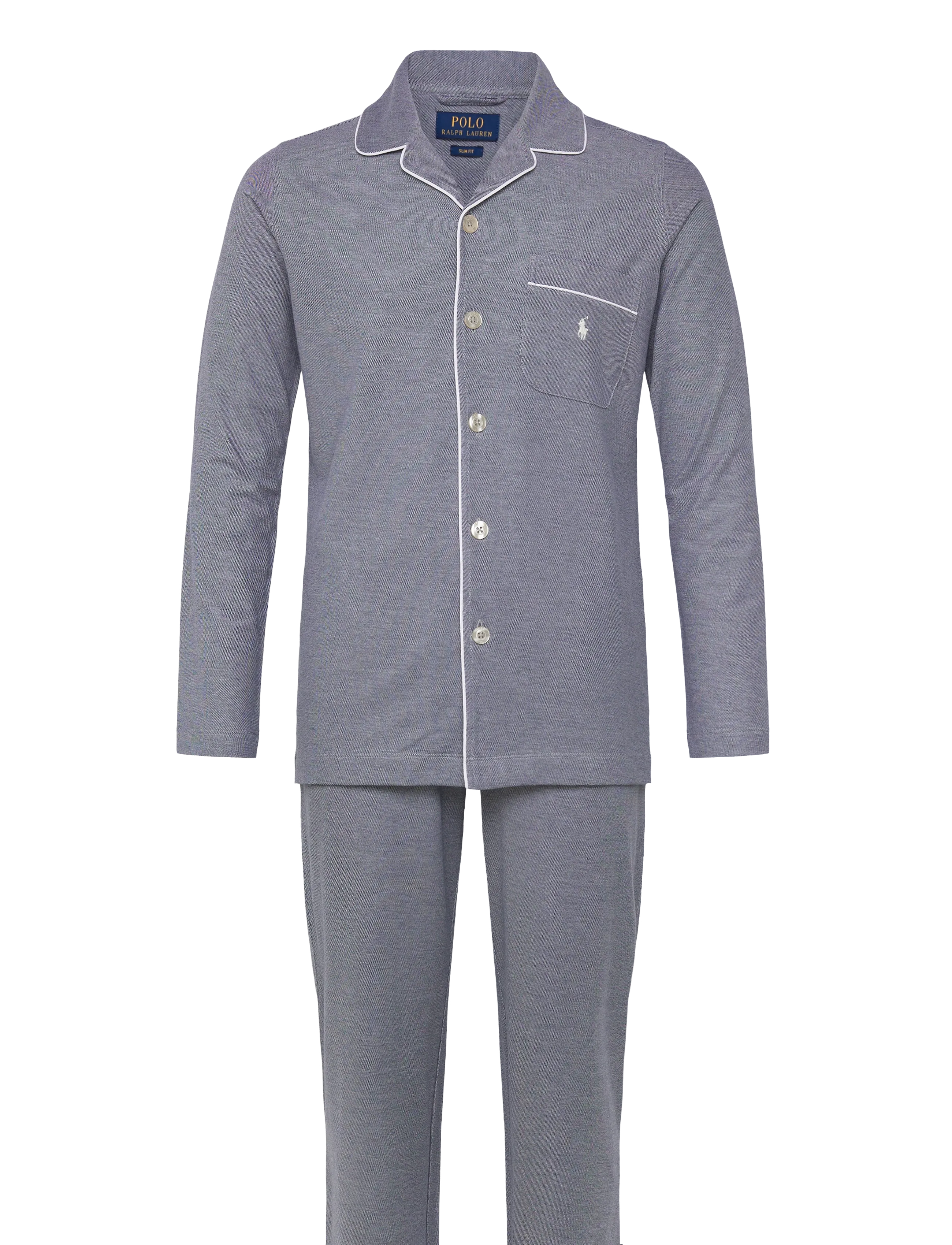Polo Ralph Lauren Cotton Mesh Pajama Set - Pidžamas - NEWPORT NAVY / grey