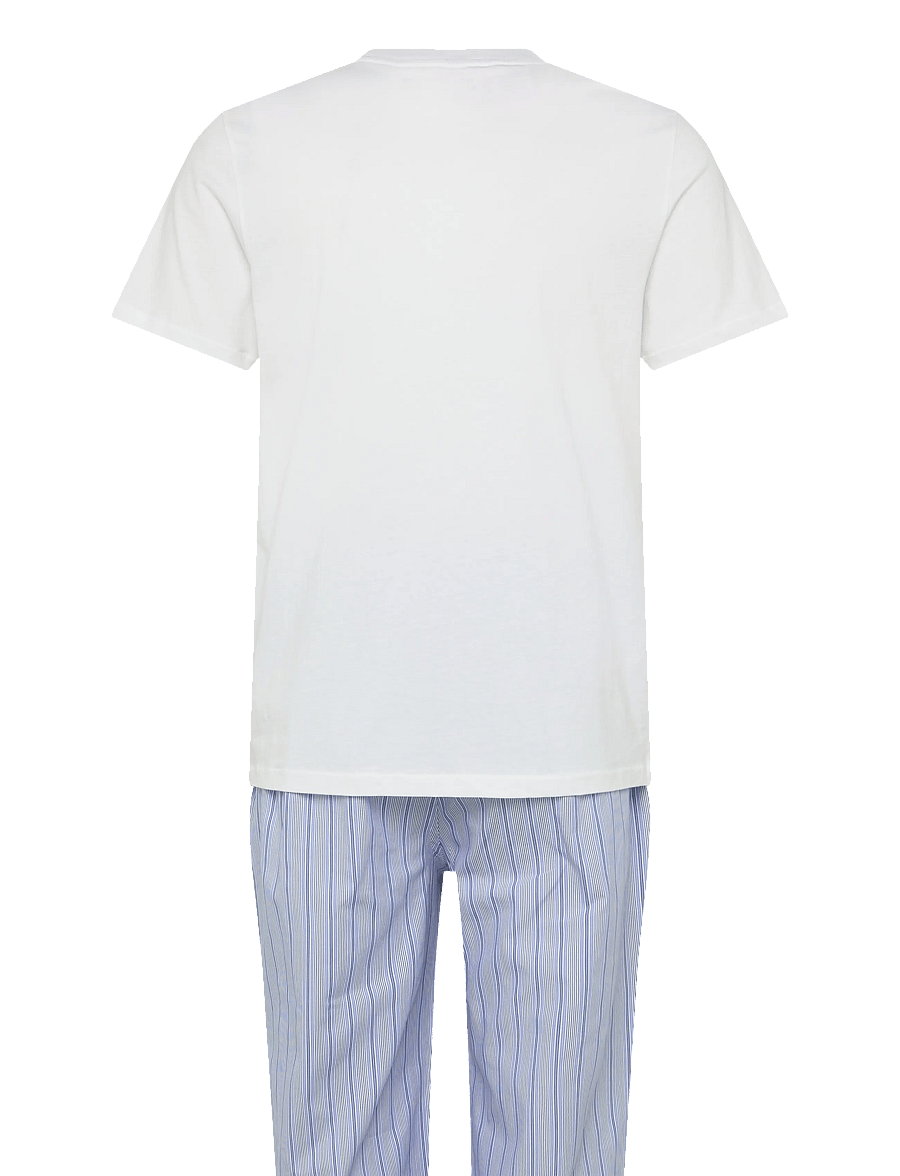 Polo Ralph Lauren - COTTON-SLE-SET - nattøj sæt - andrew stripe/whi - 2