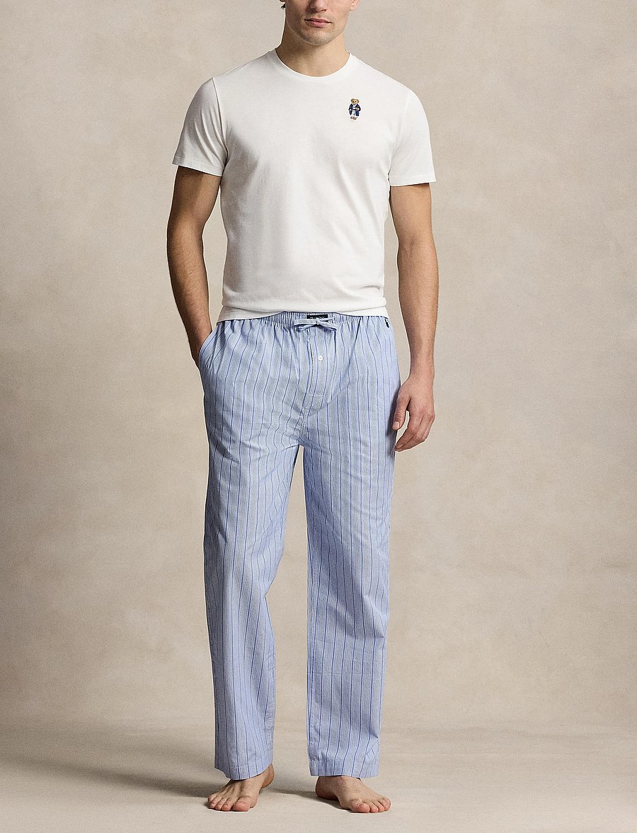 Polo Ralph Lauren - COTTON-SLE-SET - nattøj sæt - andrew stripe/whi - 0
