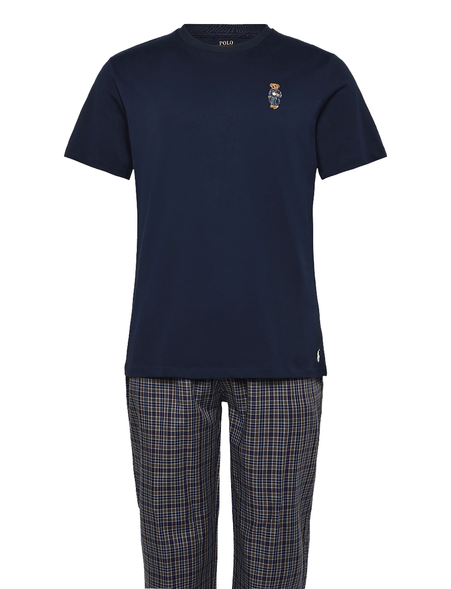 Polo Ralph Lauren - COTTON-SLE-SET - pidžaamakomplektid - navy/blue brown m - 0