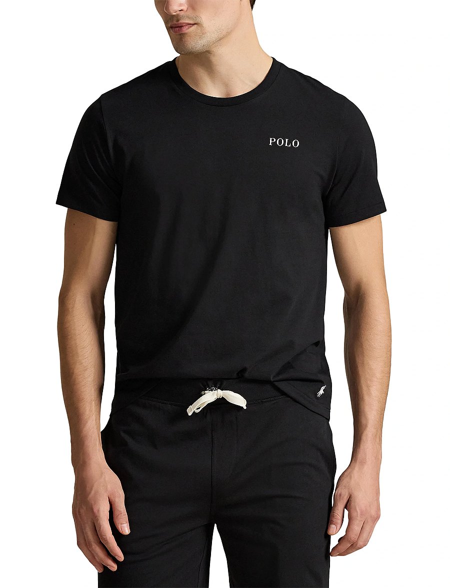 Polo Ralph Lauren - Cotton Jersey Sleep Shirt - lühikeste varrukatega t-särgid - polo black polo t - 0