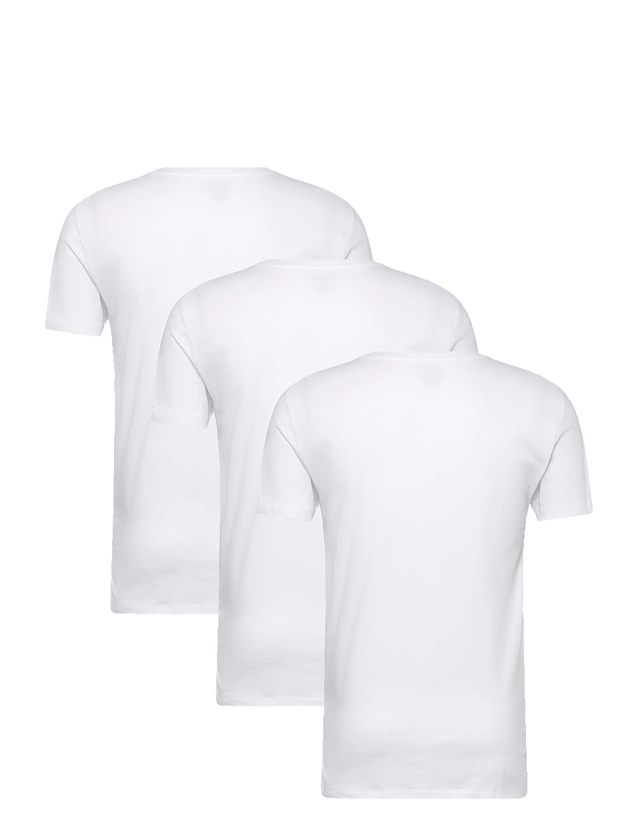 Polo Ralph Lauren - Cotton V-Neck Undershirt 3-Pack - multipack t-shirts - 3pk white - 4