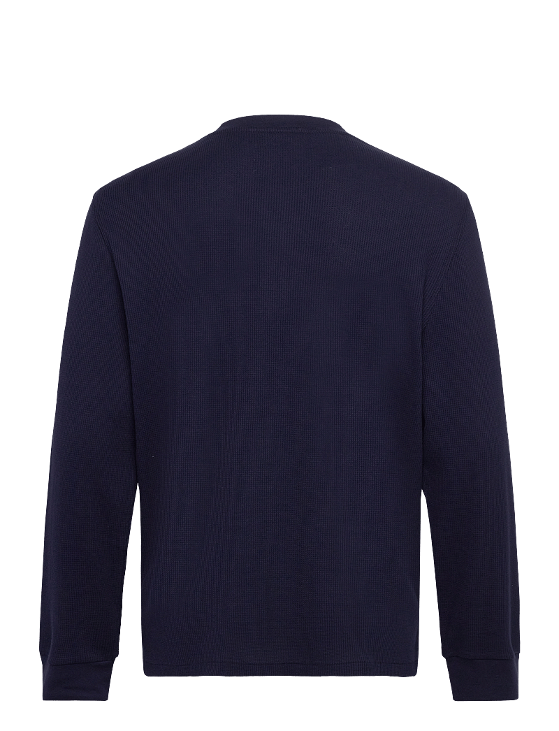 Polo Ralph Lauren - Waffle-Knit Henley Sleep Shirt - nattrøjer - cruise navy - 1