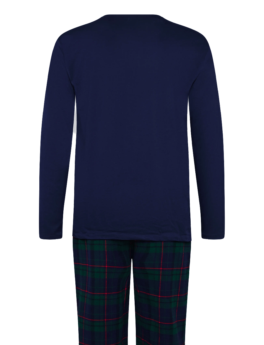 Polo Ralph Lauren - FLANNEL-SLE-SET - pidžaamakomplektid - navy/green blue m - 1