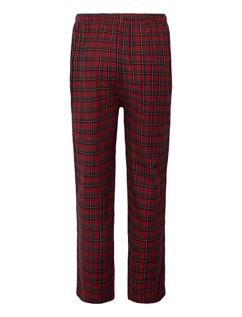Polo Ralph Lauren - Cotton Jersey & Plaid Flannel Sleep Set - náttfatasett - navy / red navy m - 2