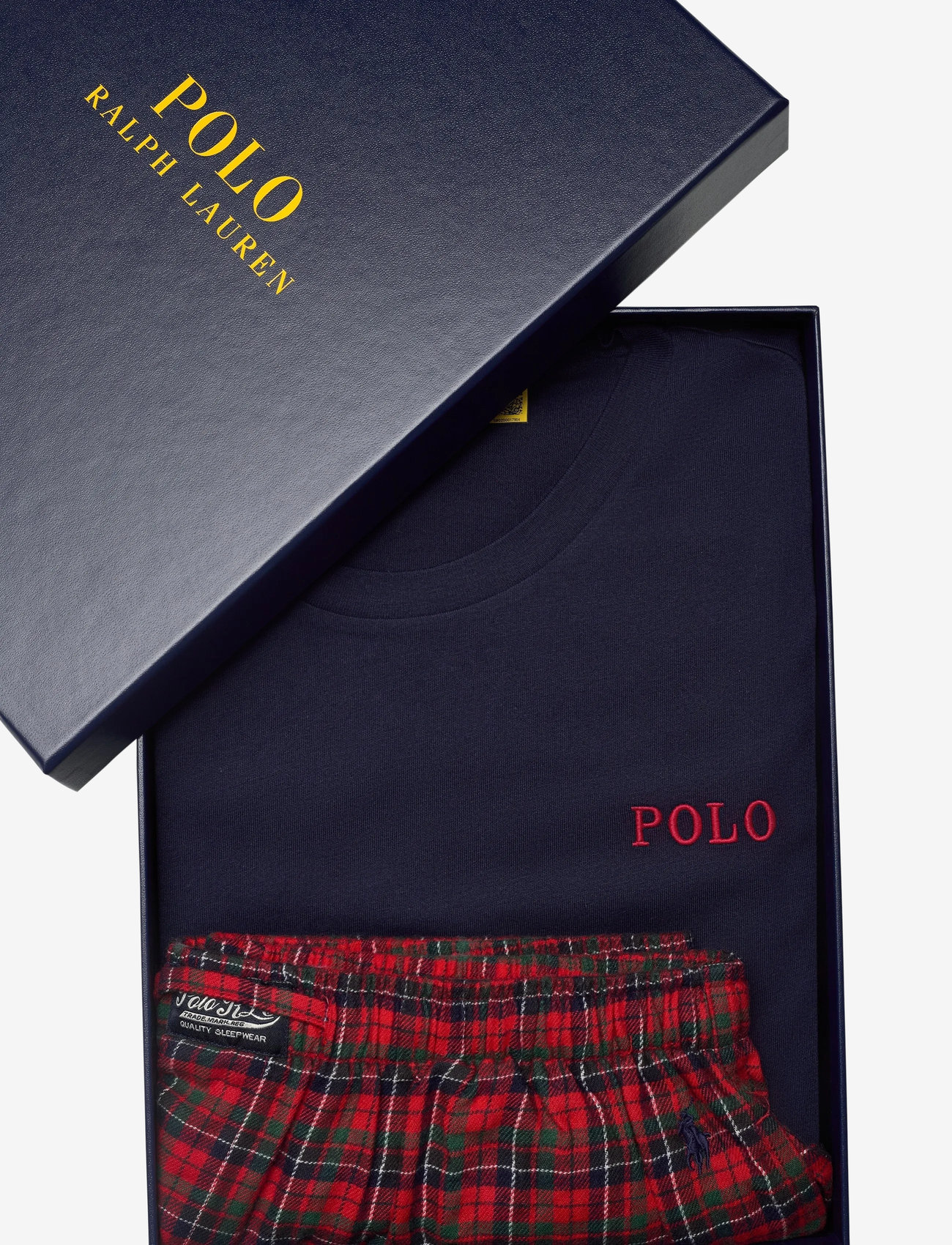 Polo Ralph Lauren Cotton Jersey & Plaid Flannel Sleep Set