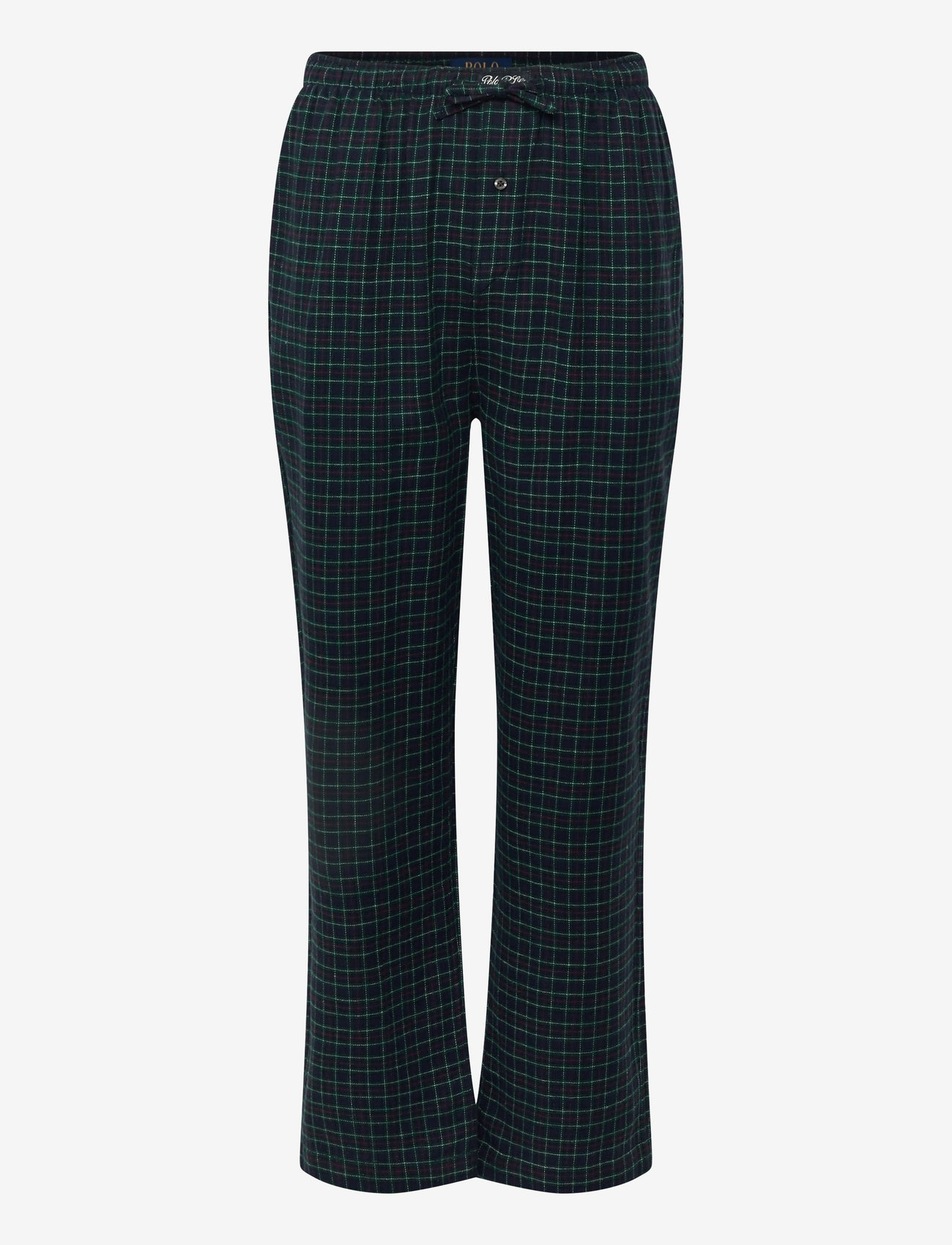 Polo Ralph Lauren - Cotton Jersey & Plaid Flannel Sleep Set - pyjamasset - white / navy fore - 2