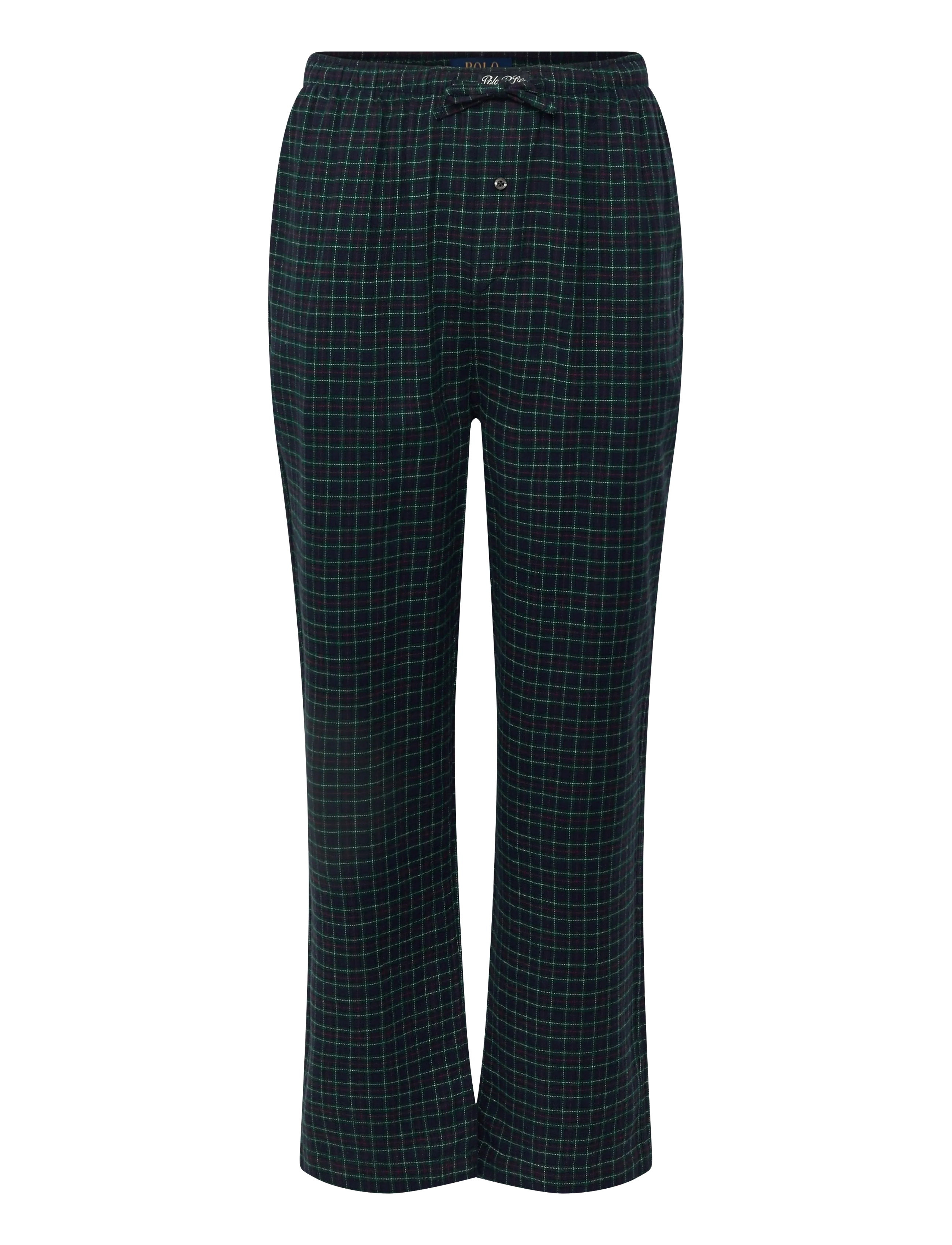 Polo Ralph Lauren - Cotton Jersey & Plaid Flannel Sleep Set - miesten - white / navy fore - 2