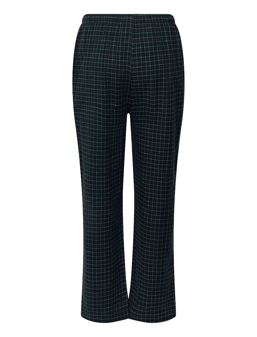 Polo Ralph Lauren - Cotton Jersey & Plaid Flannel Sleep Set - pyjamasset - white / navy fore - 3