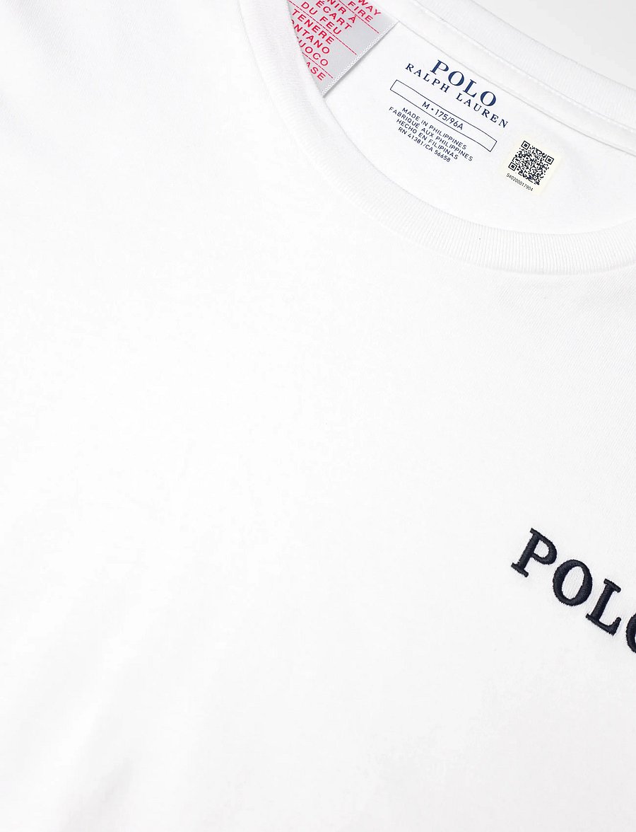 Polo Ralph Lauren - Cotton Jersey & Plaid Flannel Sleep Set - pyjamasset - white / navy fore - 4