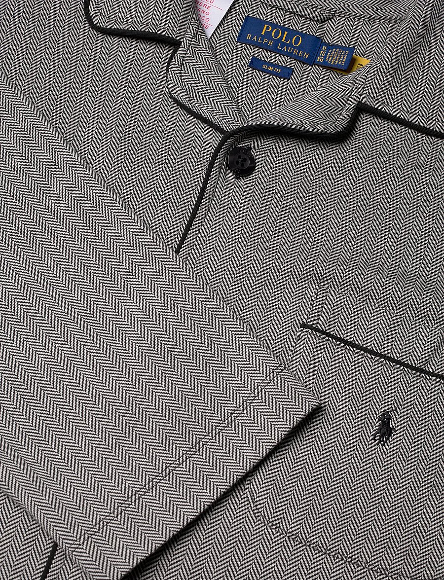 Polo Ralph Lauren - Jacquard-Knit Pajama Set - black/cream - 4