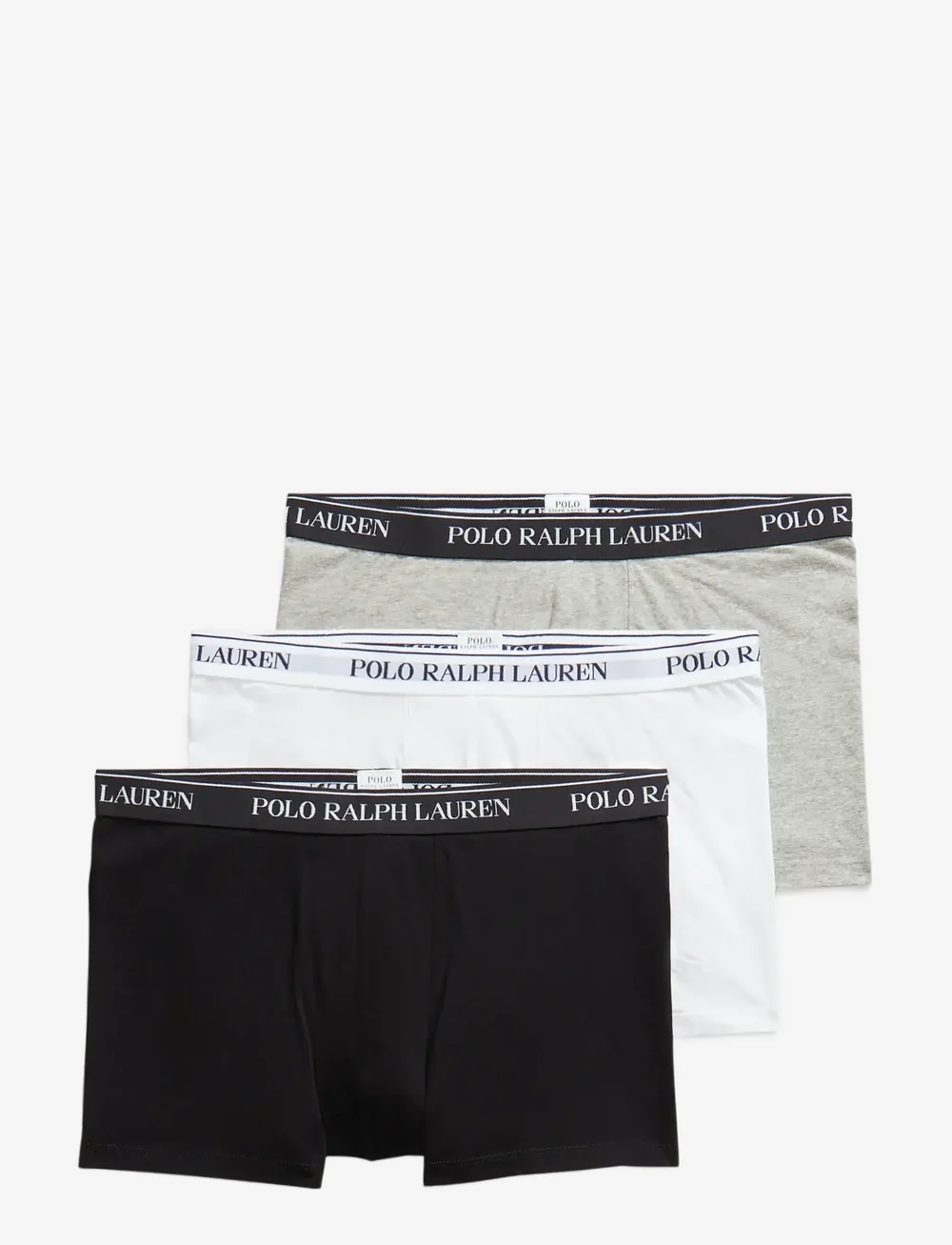 Polo Ralph Lauren - Classic Stretch Cotton Trunk 3-Pack - unterhosen im multipack - 3pk black/white/a - 0