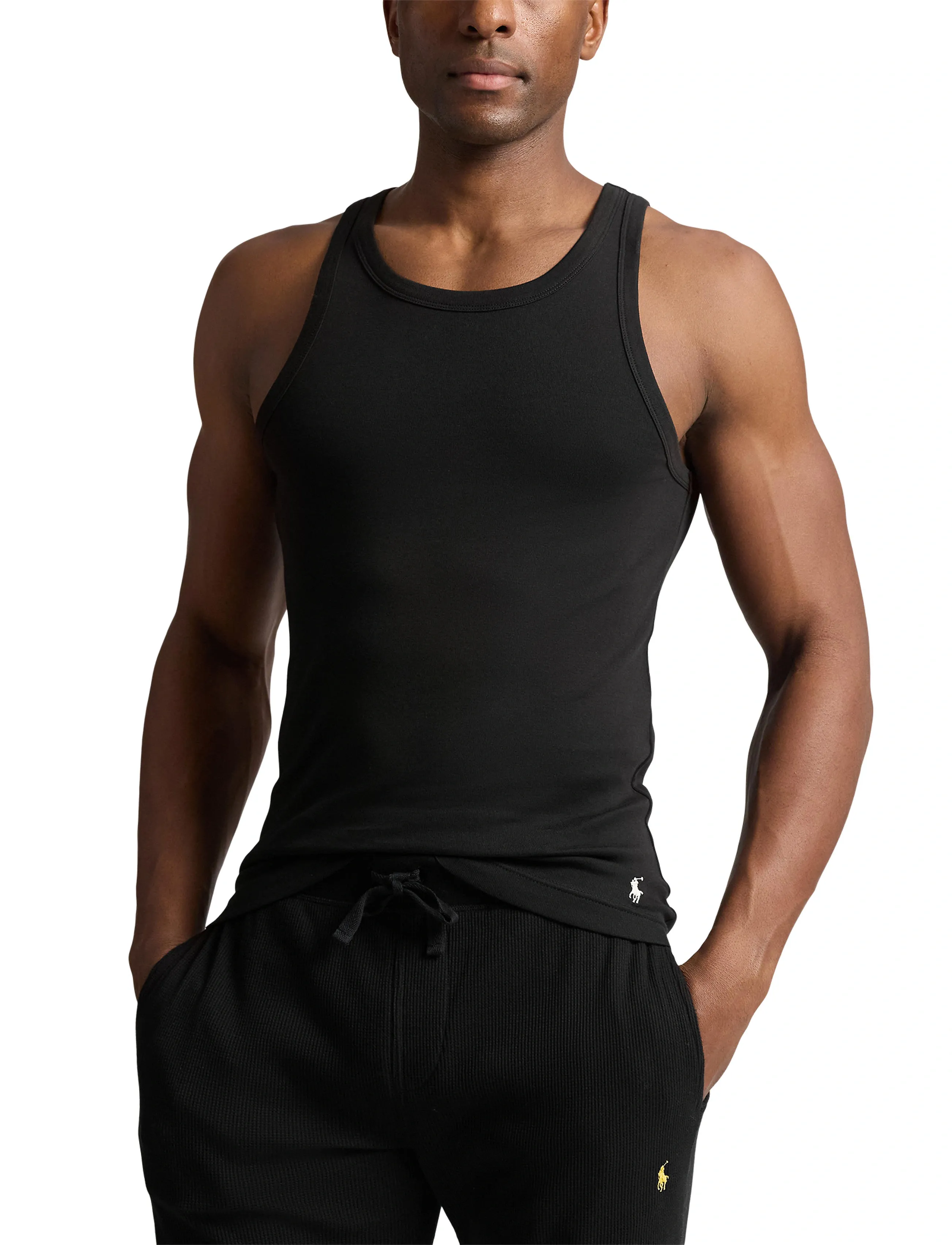 Polo Ralph Lauren - Classic Fit Tank Undershirt 2-Pack - sleeveless shirts - 2pk black/black - 2