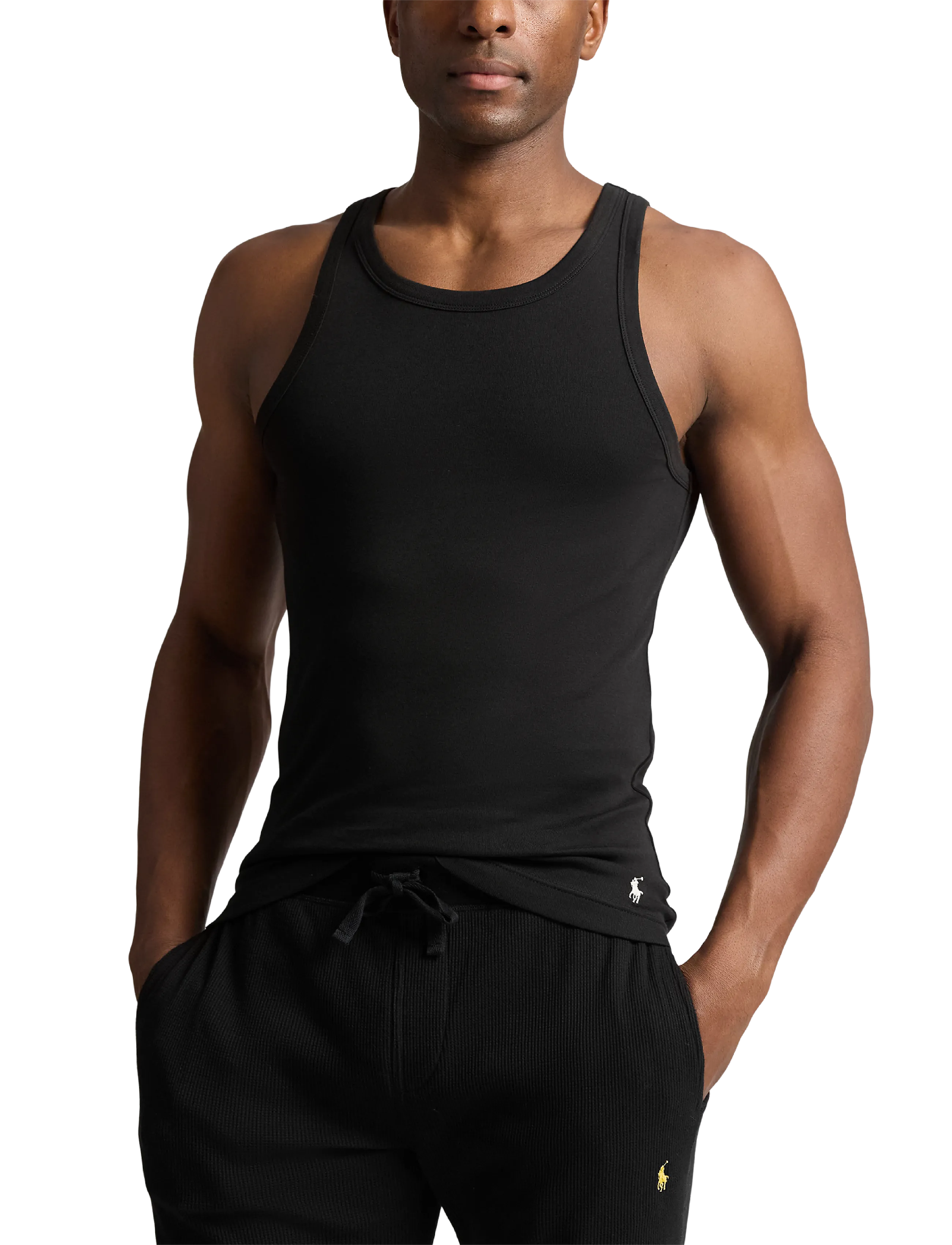 Polo Ralph Lauren - BCI COTTON-2PK-TNK - tank tops - 2pk black/black - 1